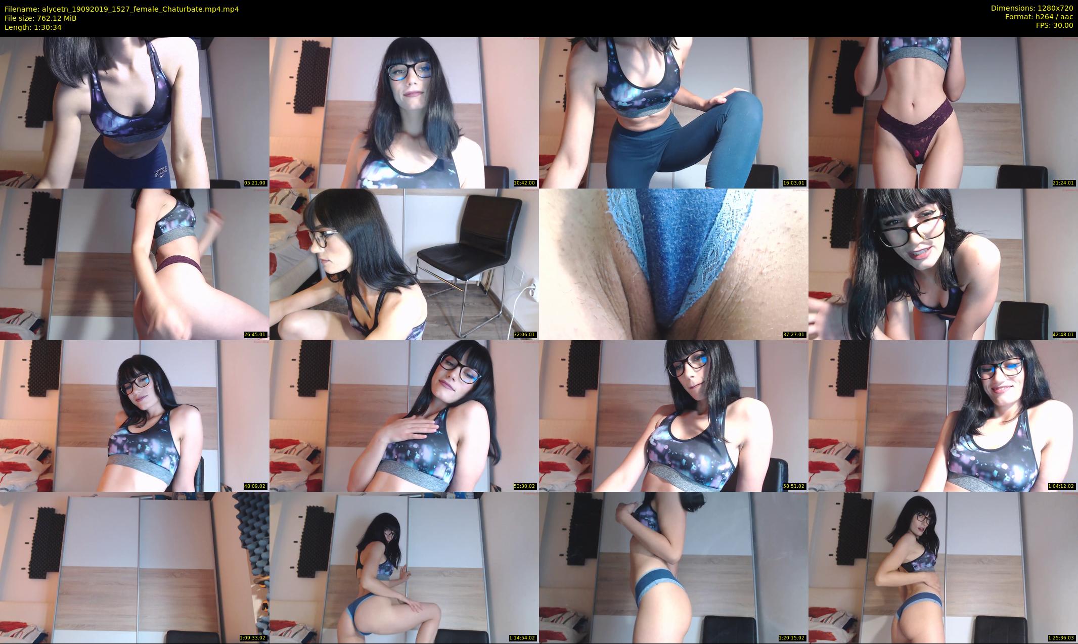 alycetn — 91 minute Chaturbate female cam show recording, 720p, Sep 19, 2019