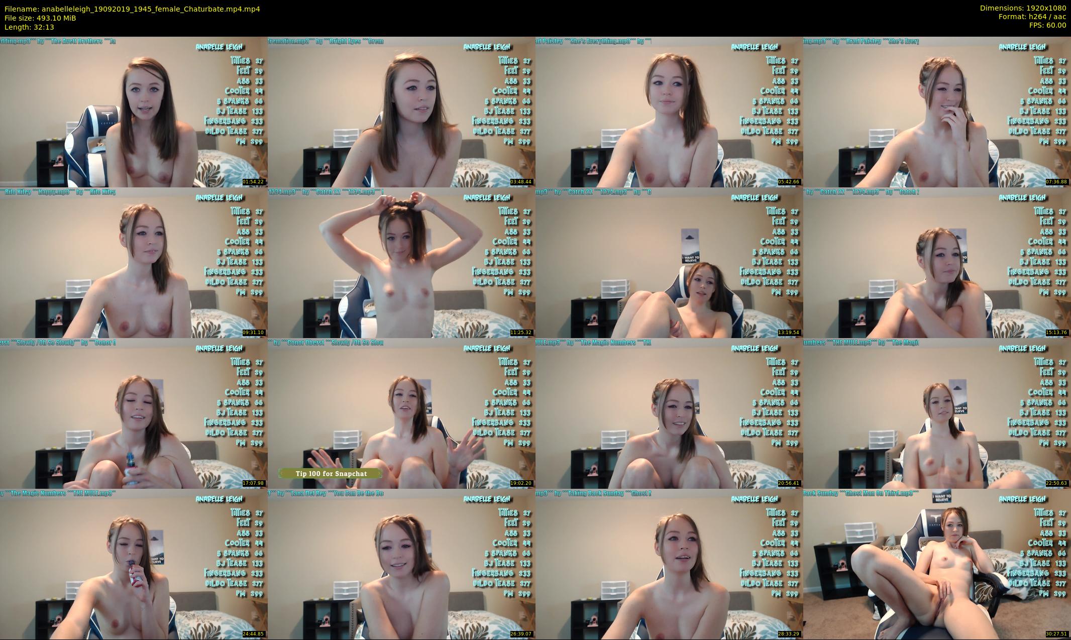 anabelleleigh — 33 minute Chaturbate female cam show recording, 1080p, Sep 19, 2019