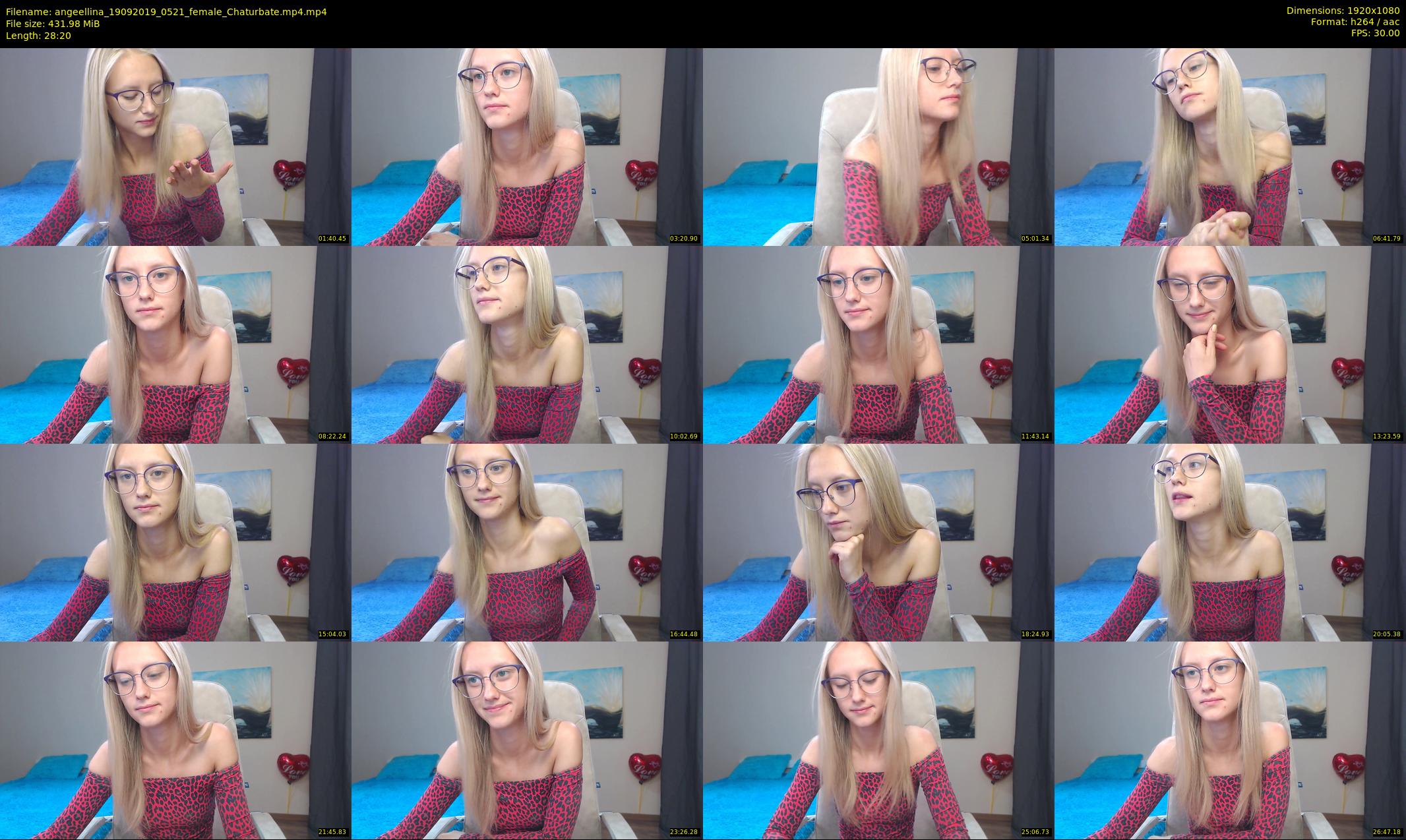 angeellina — 29 minute Chaturbate female cam show recording, 1080p, Sep 19, 2019