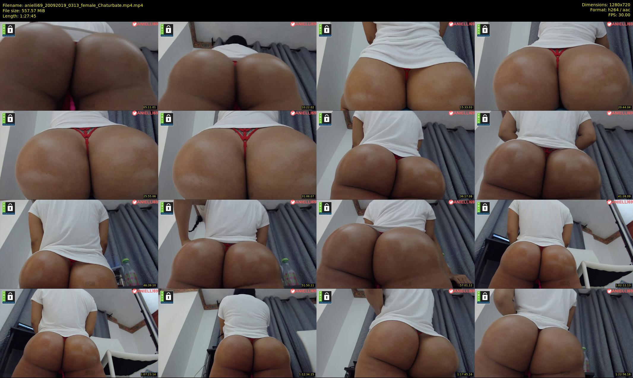 anielli69 — 88 minute Chaturbate female cam show recording, 720p, Sep 20, 2019