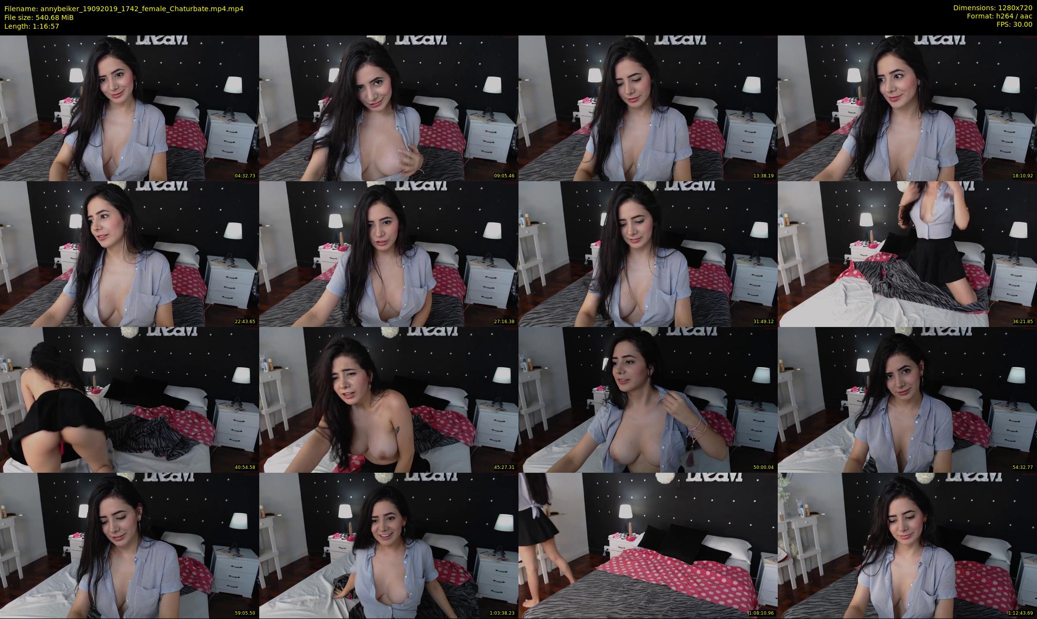 annybeiker — 77 minute Chaturbate female cam show recording, 720p, Sep 19, 2019
