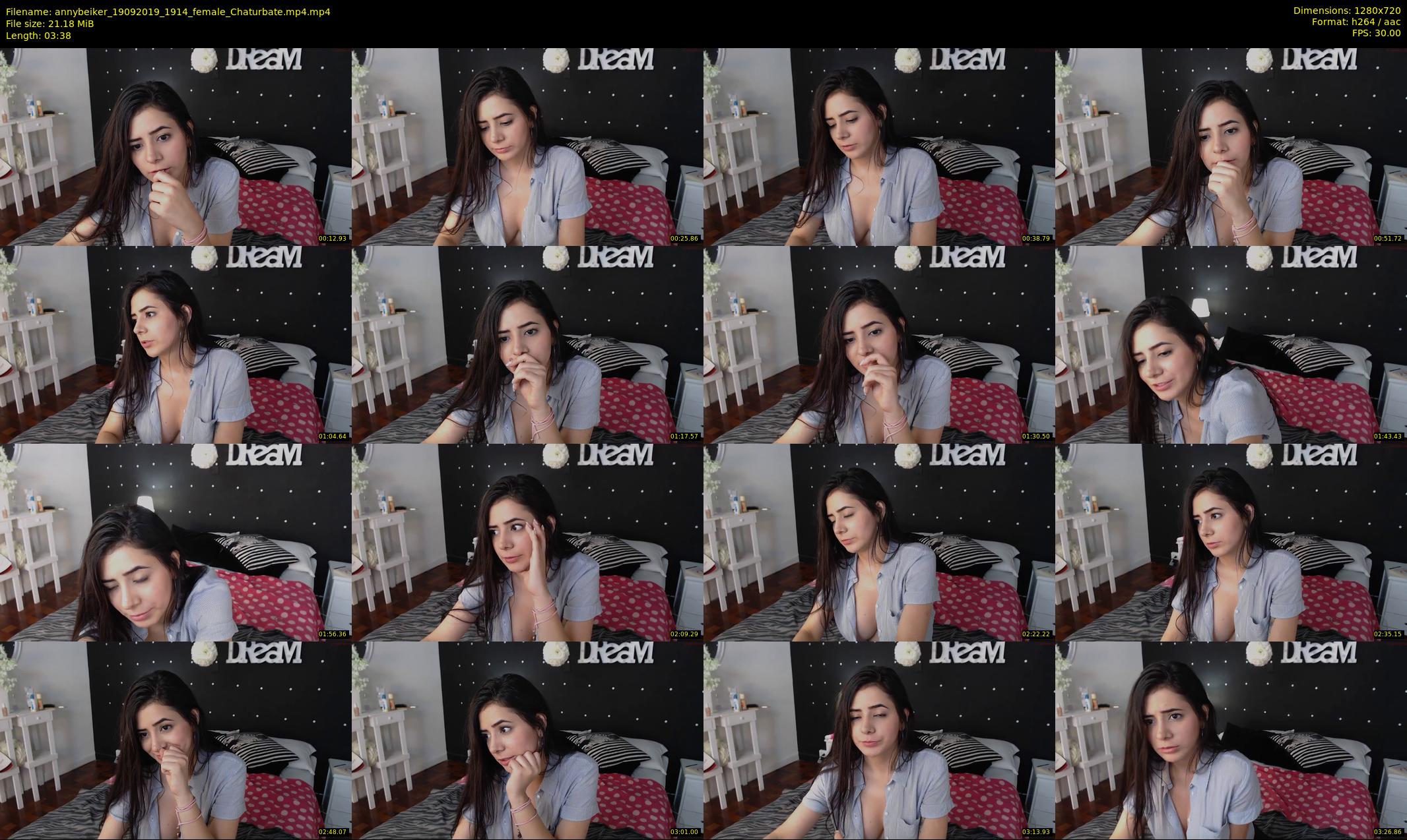 annybeiker — 4 minute Chaturbate female cam show recording, 720p, Sep 19, 2019