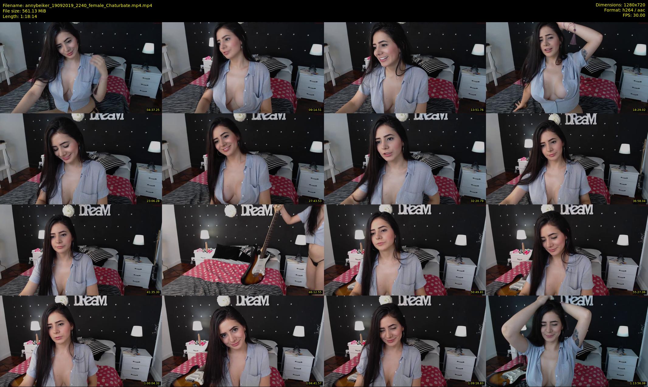 annybeiker — 79 minute Chaturbate female cam show recording, 720p, Sep 19, 2019