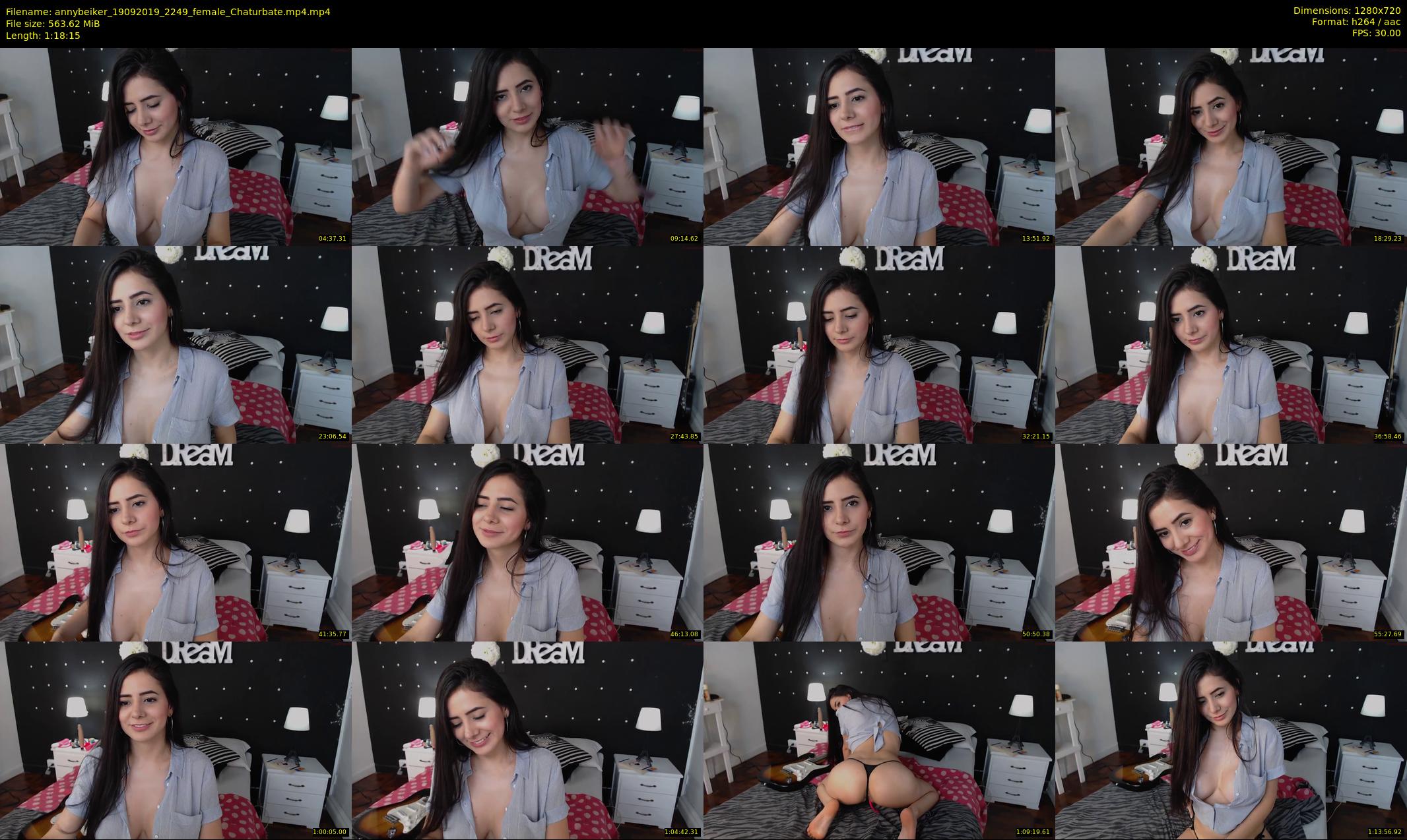 annybeiker — 79 minute Chaturbate female cam show recording, 720p, Sep 19, 2019