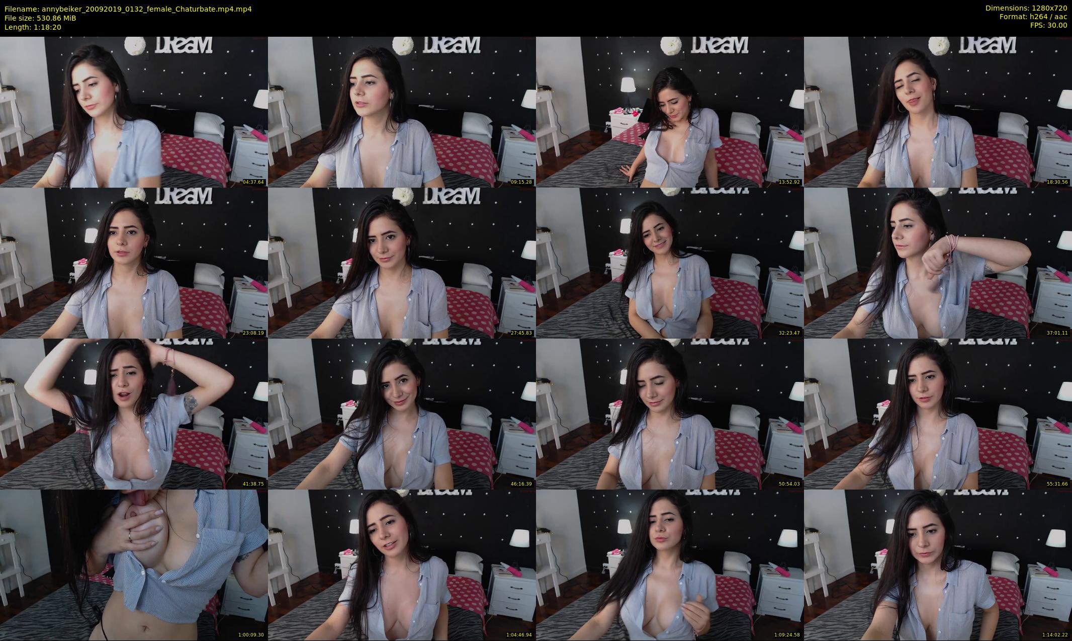 annybeiker — 79 minute Chaturbate female cam show recording, 720p, Sep 20, 2019