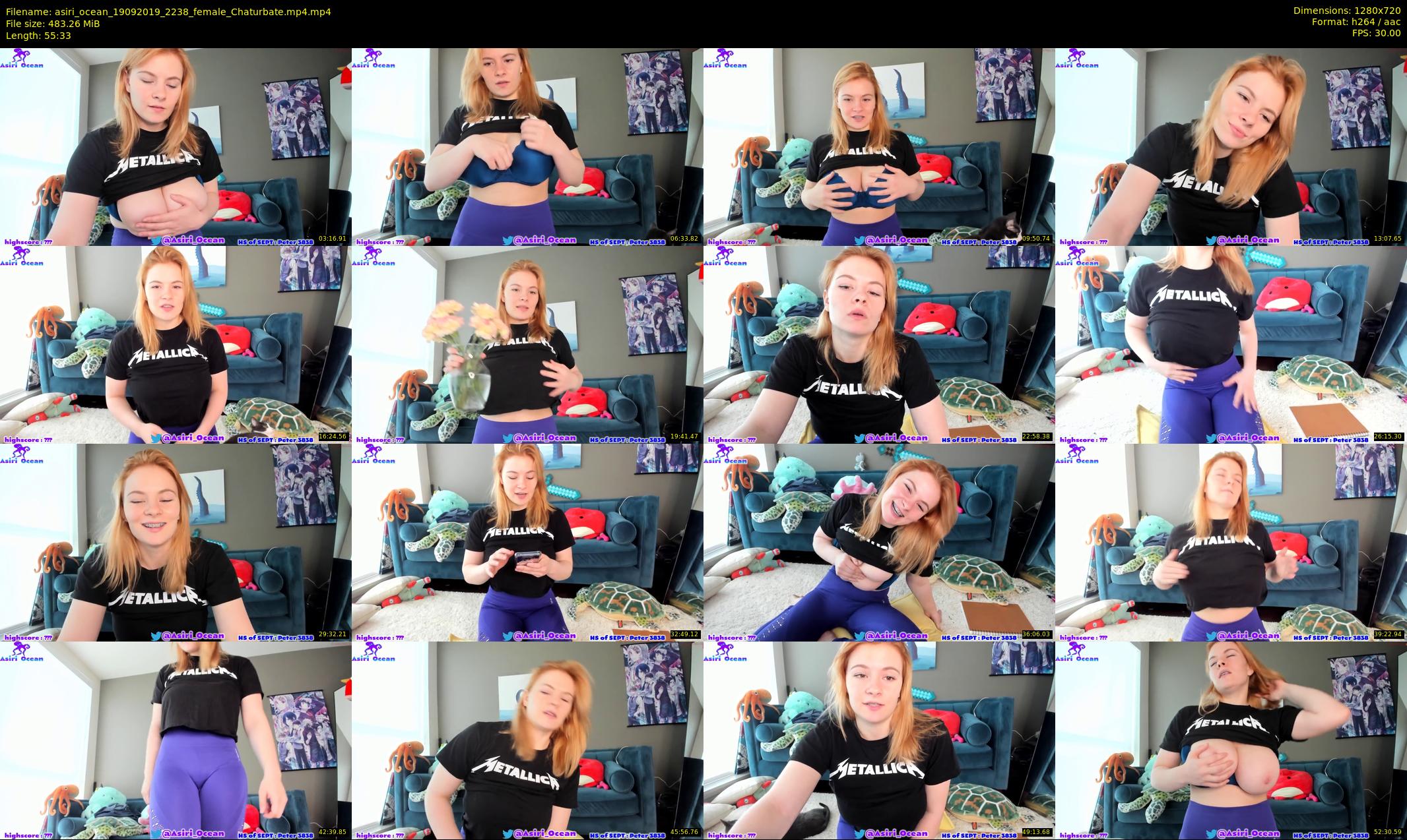 asiri_ocean — 56 minute Chaturbate female cam show recording, 720p, Sep 19, 2019