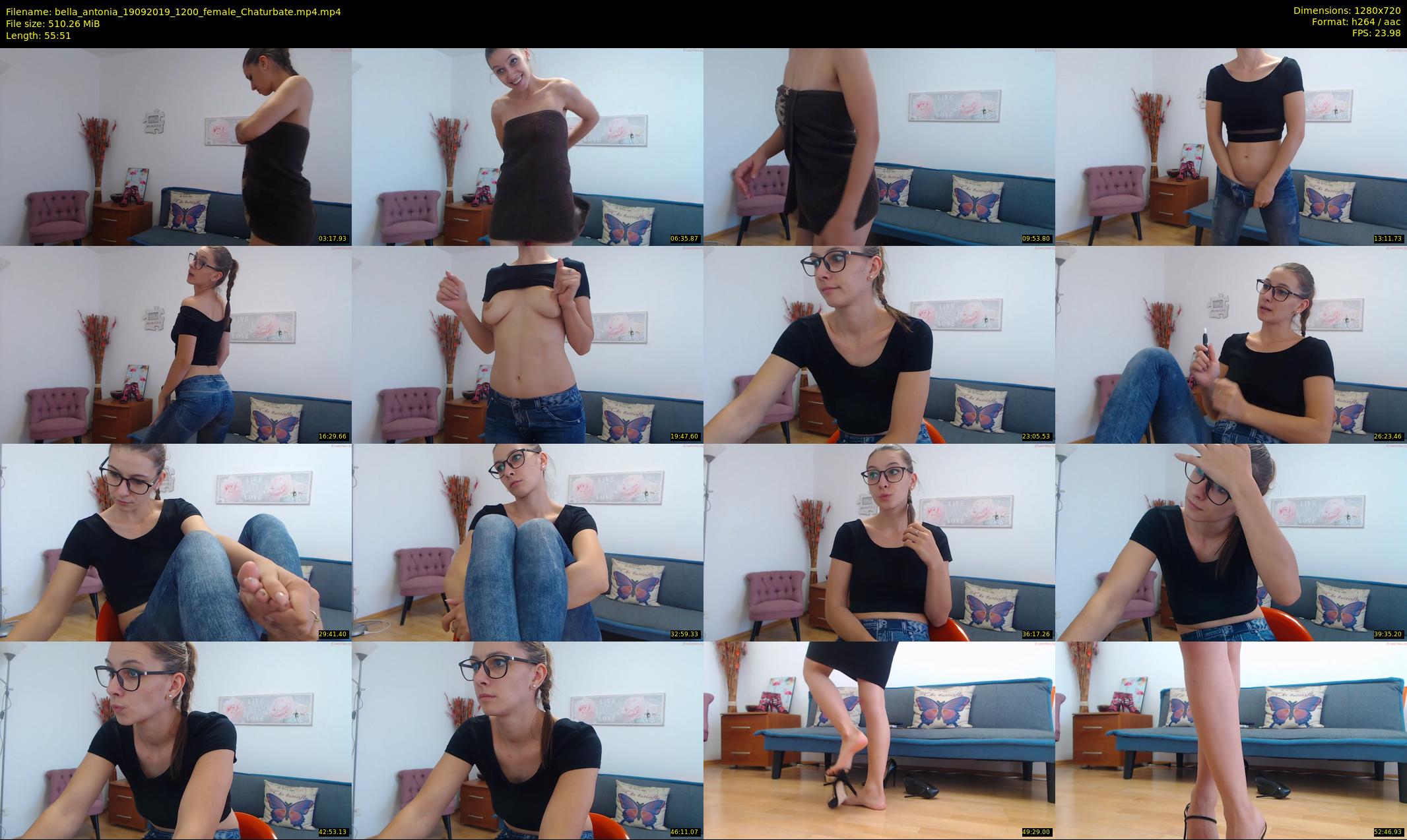 bella_antonia — 56 minute Chaturbate female cam show recording, 720p, Sep 19, 2019