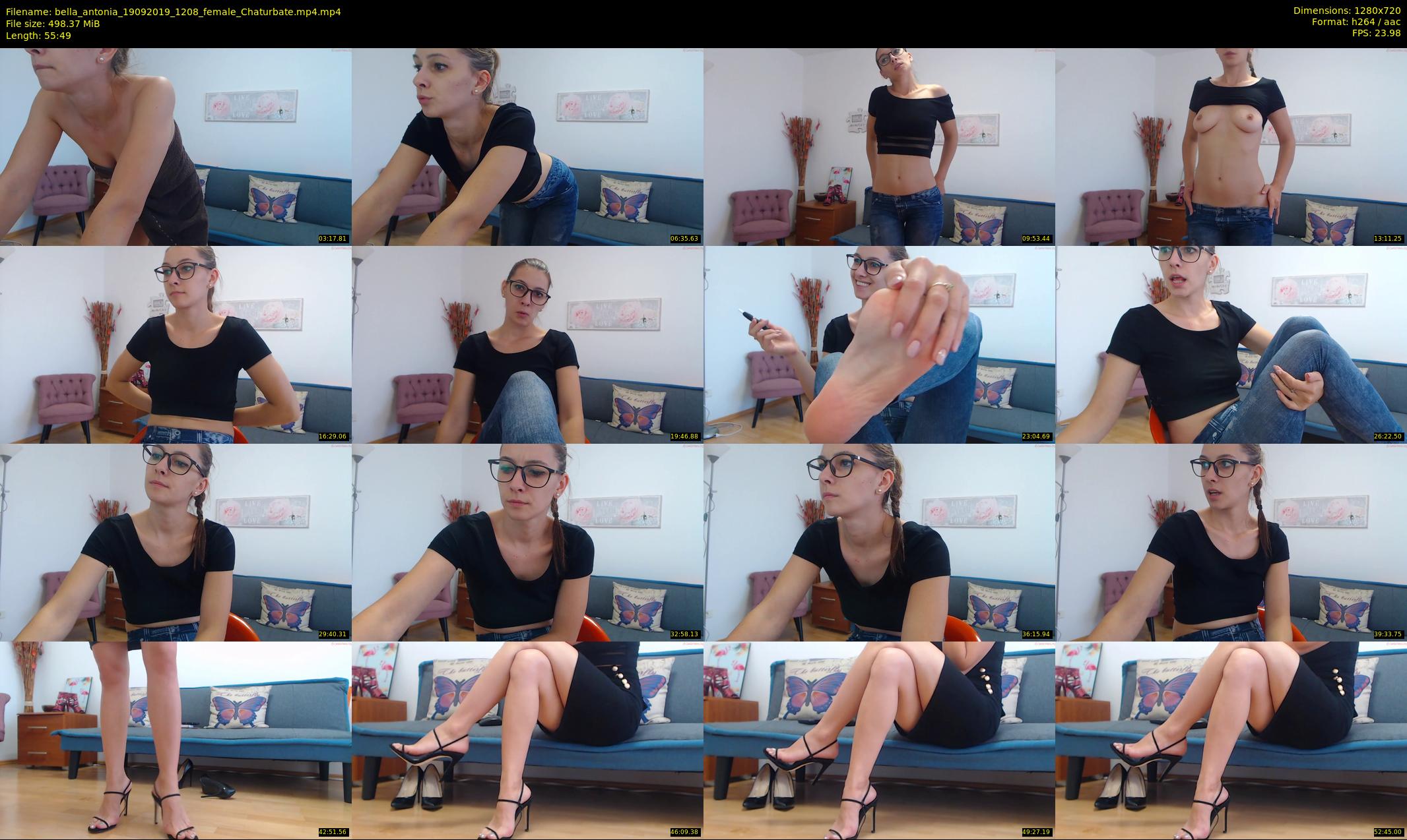 bella_antonia — 56 minute Chaturbate female cam show recording, 720p, Sep 19, 2019
