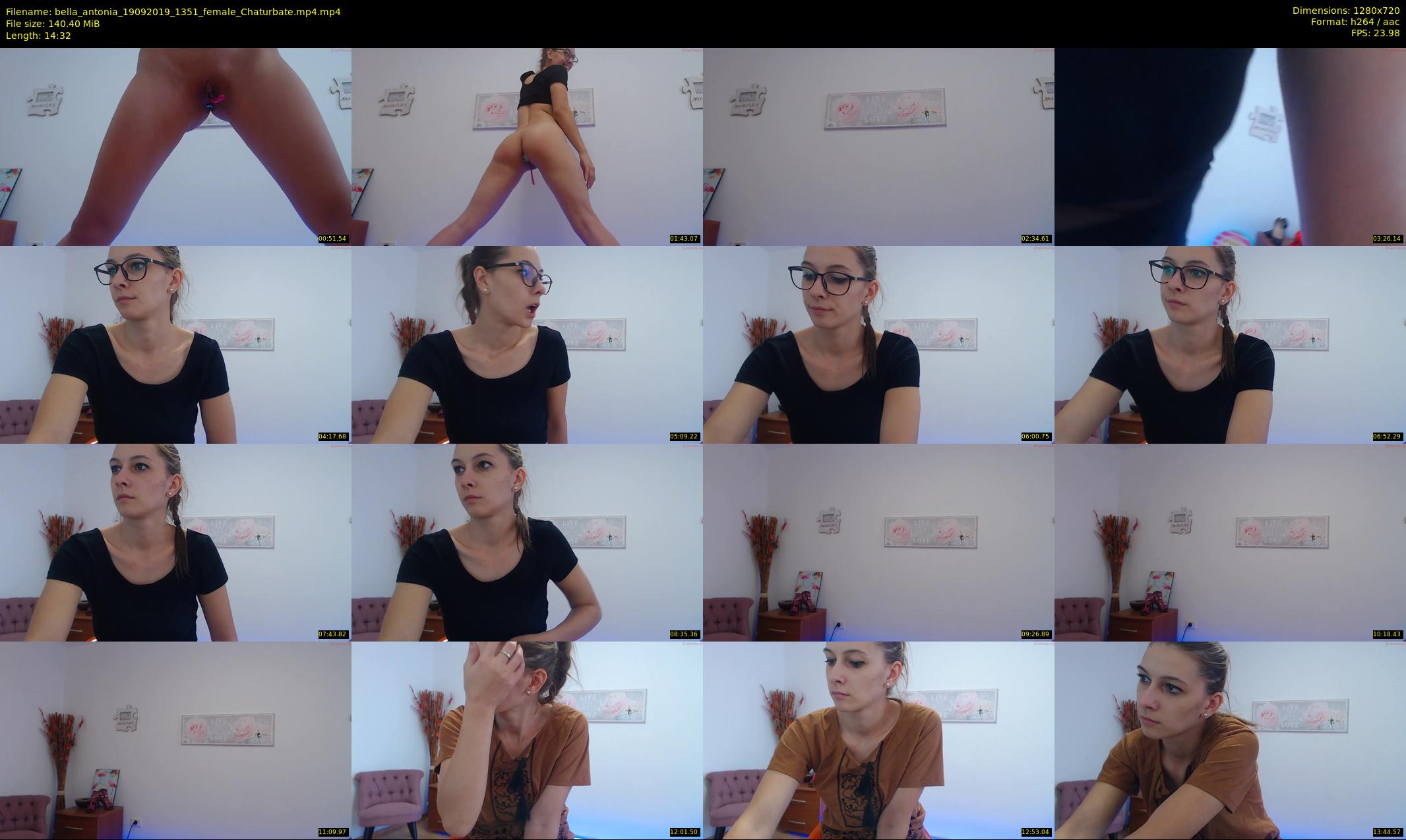 bella_antonia — 15 minute Chaturbate female cam show recording, 720p, Sep 19, 2019