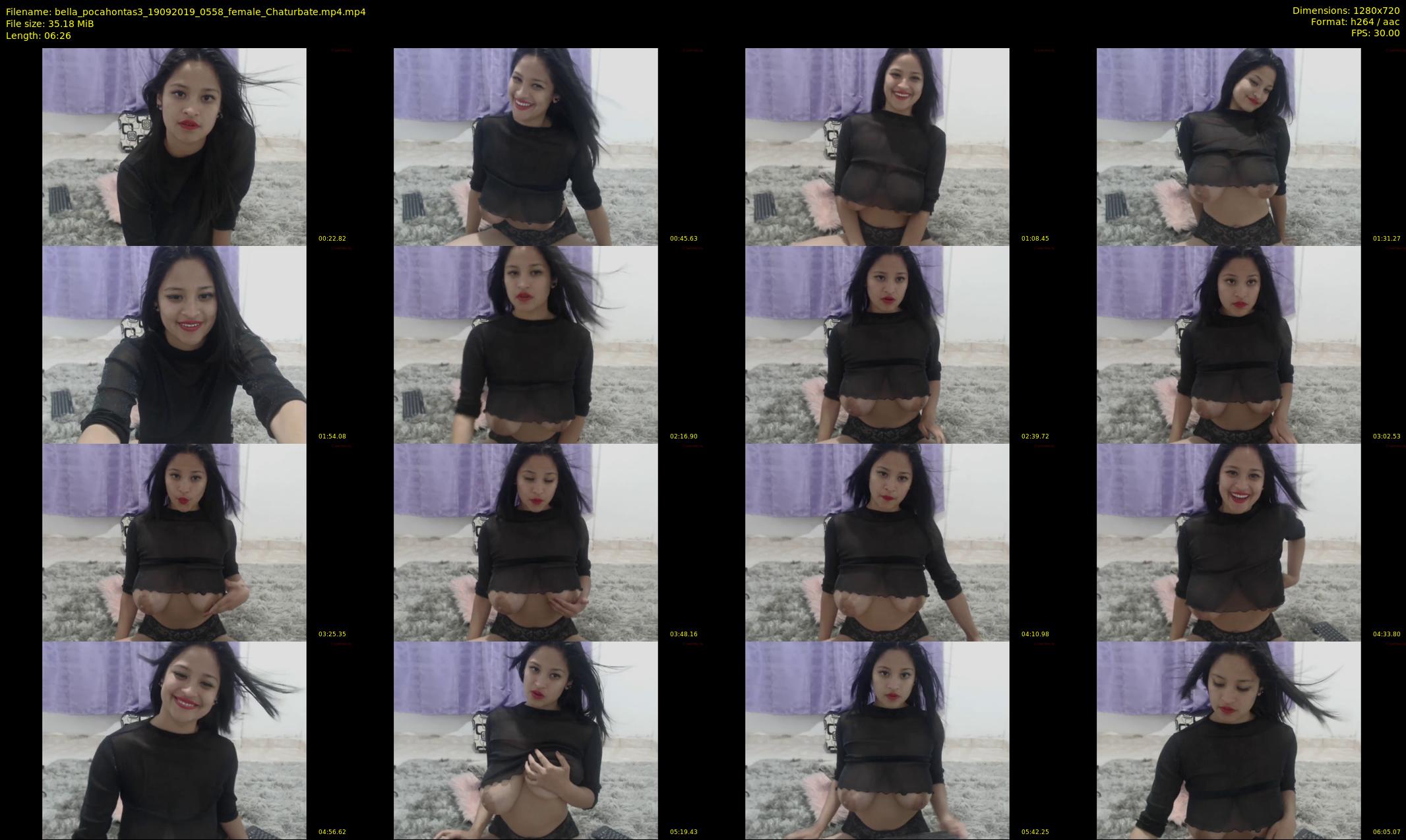 bella_pocahontas3 — 7 minute Chaturbate female cam show recording, 720p, Sep 19, 2019