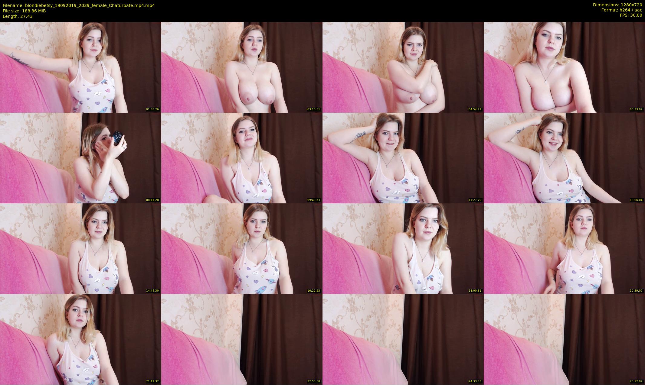 blondiebetsy — 28 minute Chaturbate female cam show recording, 720p, Sep 19, 2019