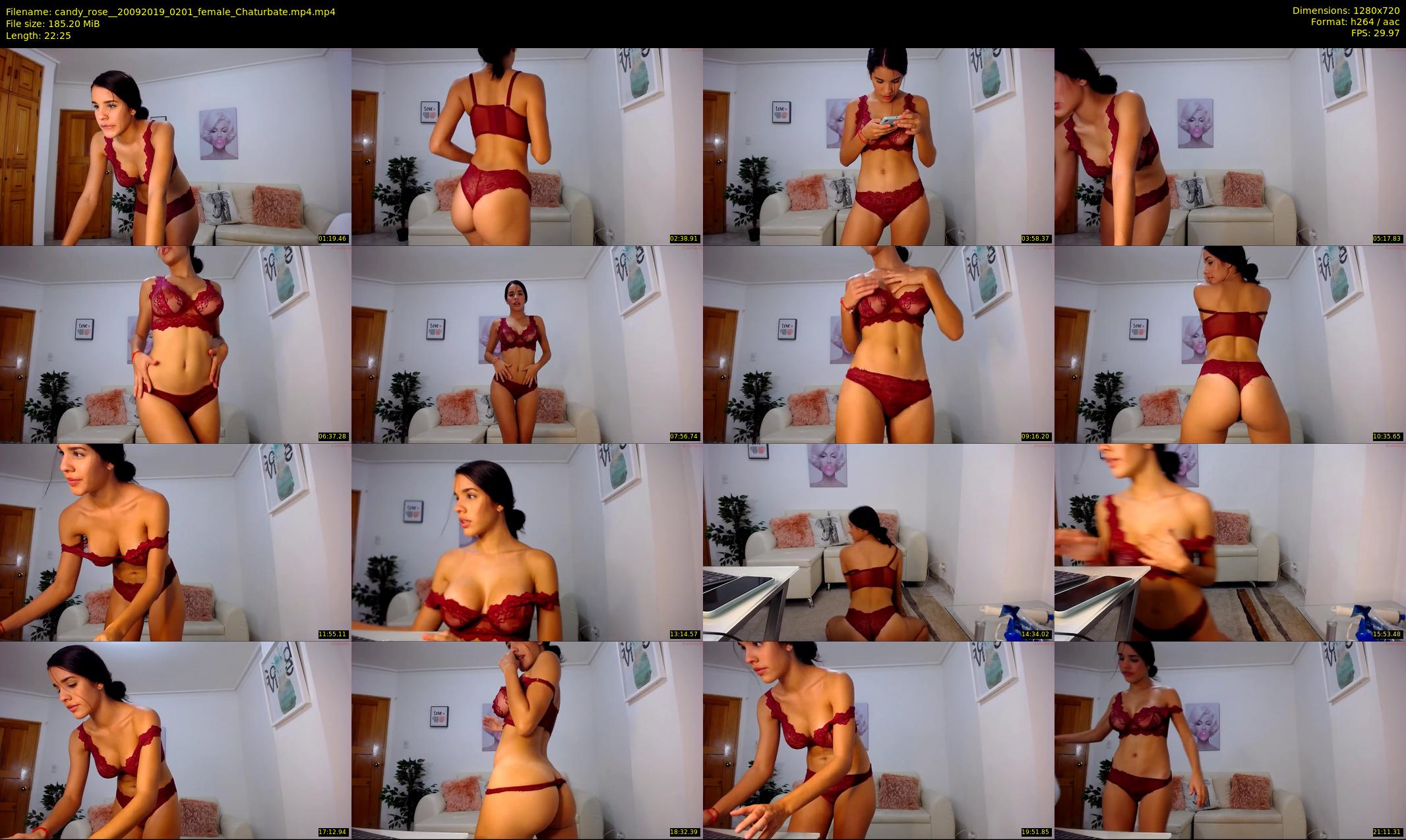 candy_rose_ — 23 minute Chaturbate female cam show recording, 720p, Sep 20, 2019