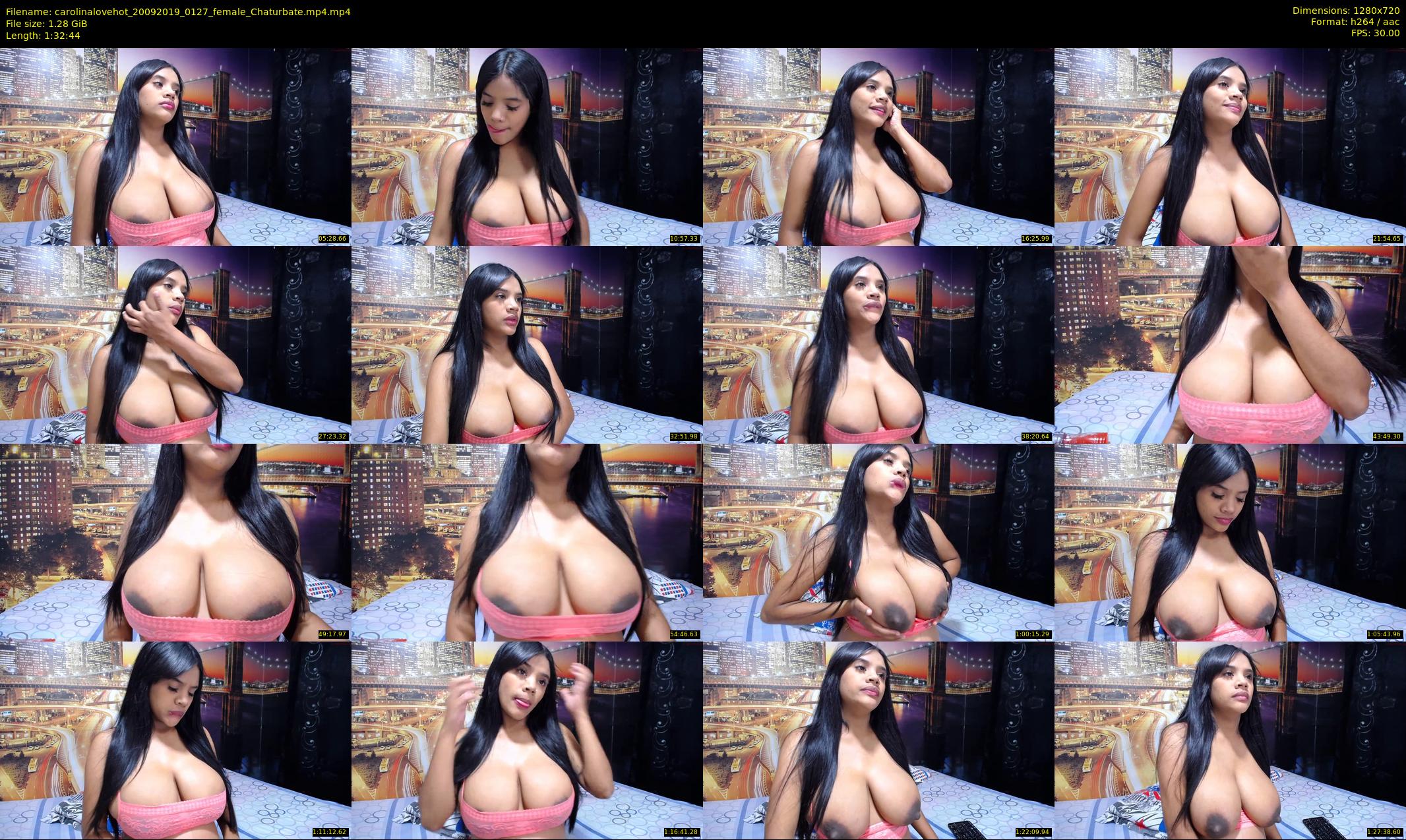 carolinalovehot — 93 minute Chaturbate female cam show recording, 720p, Sep 20, 2019