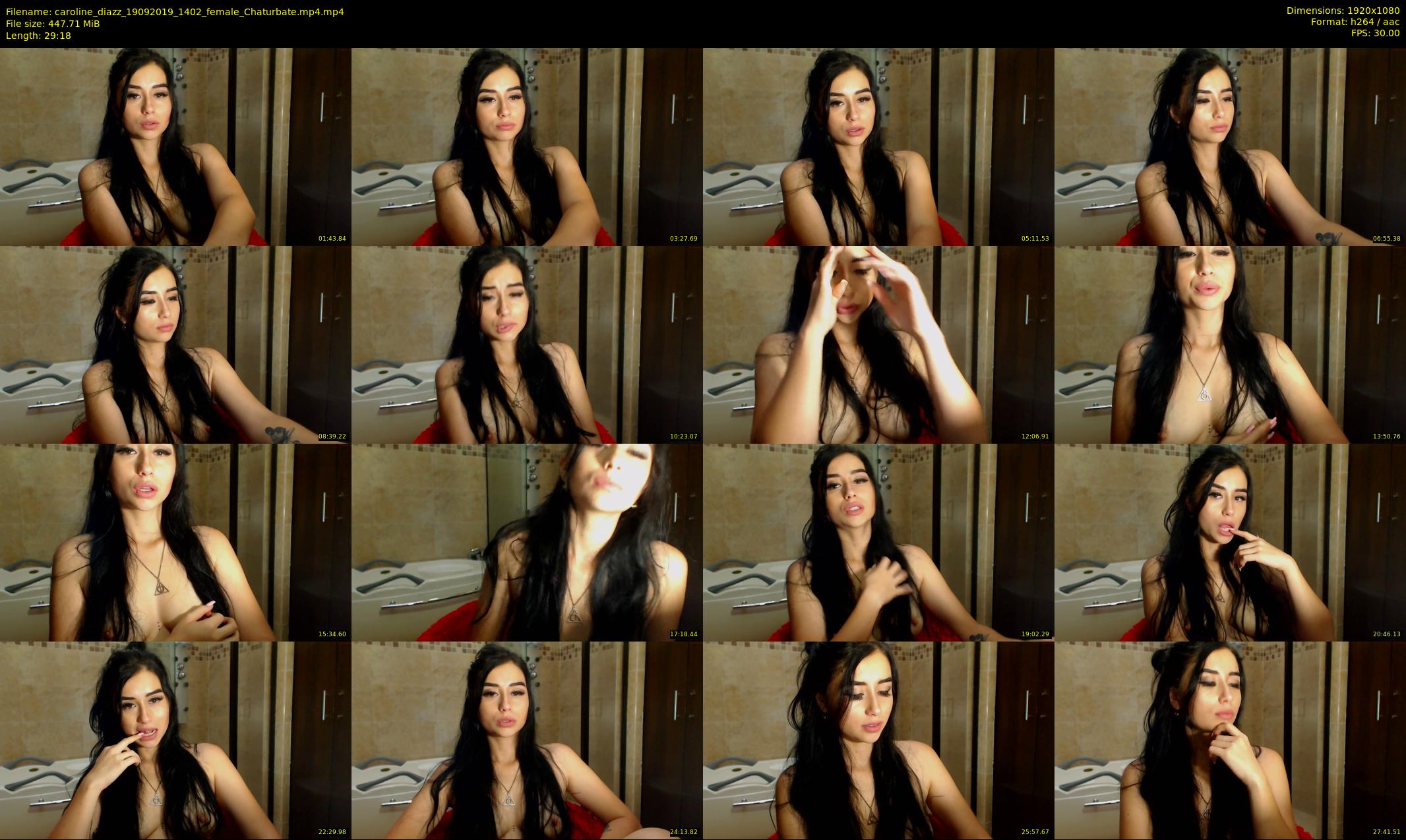 caroline_diazz — 30 minute Chaturbate female cam show recording, 1080p, Sep 19, 2019