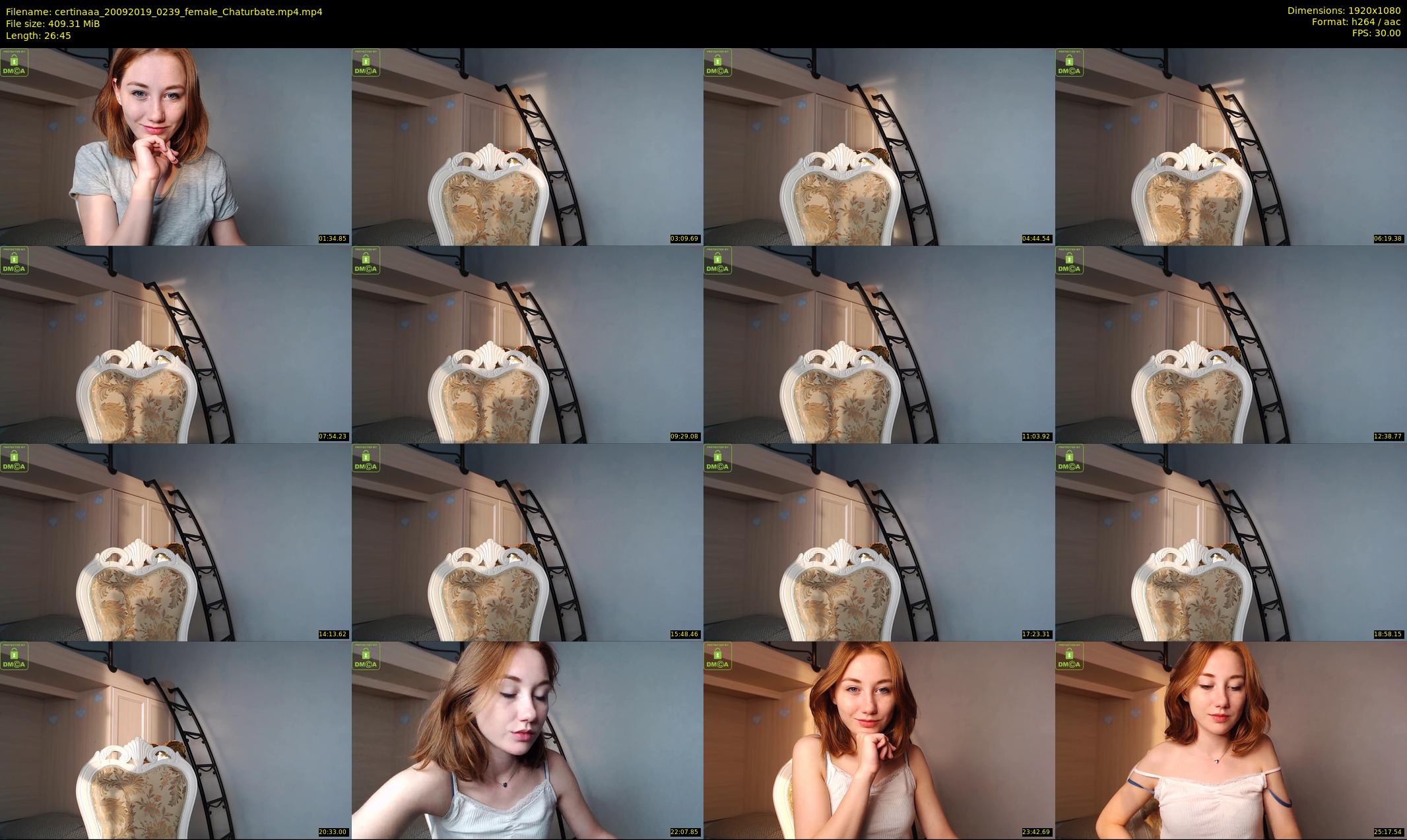 certinaaa — 27 minute Chaturbate female cam show recording, 1080p, Sep 20, 2019