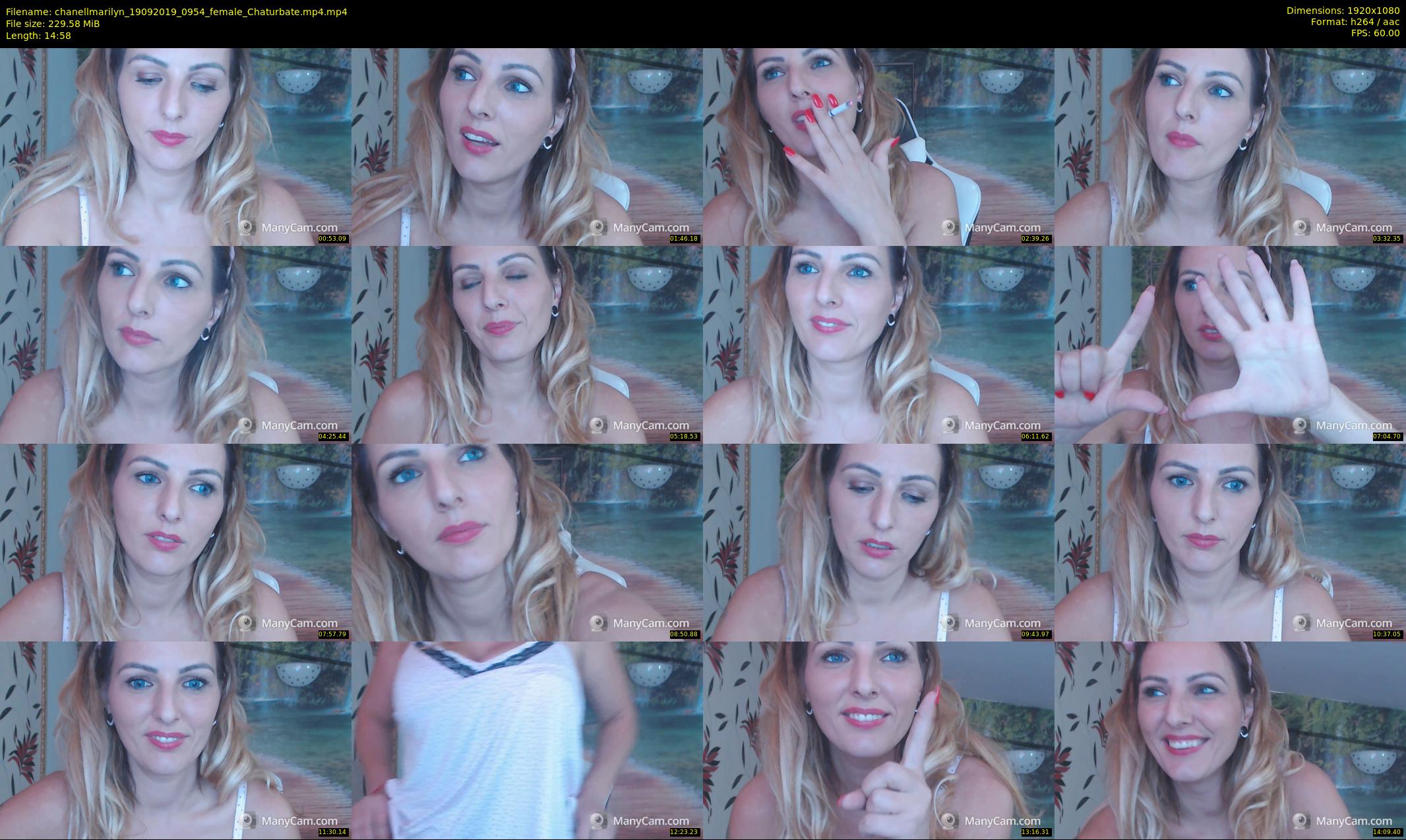 chanellmarilyn — 15 minute Chaturbate female cam show recording, 1080p, Sep 19, 2019