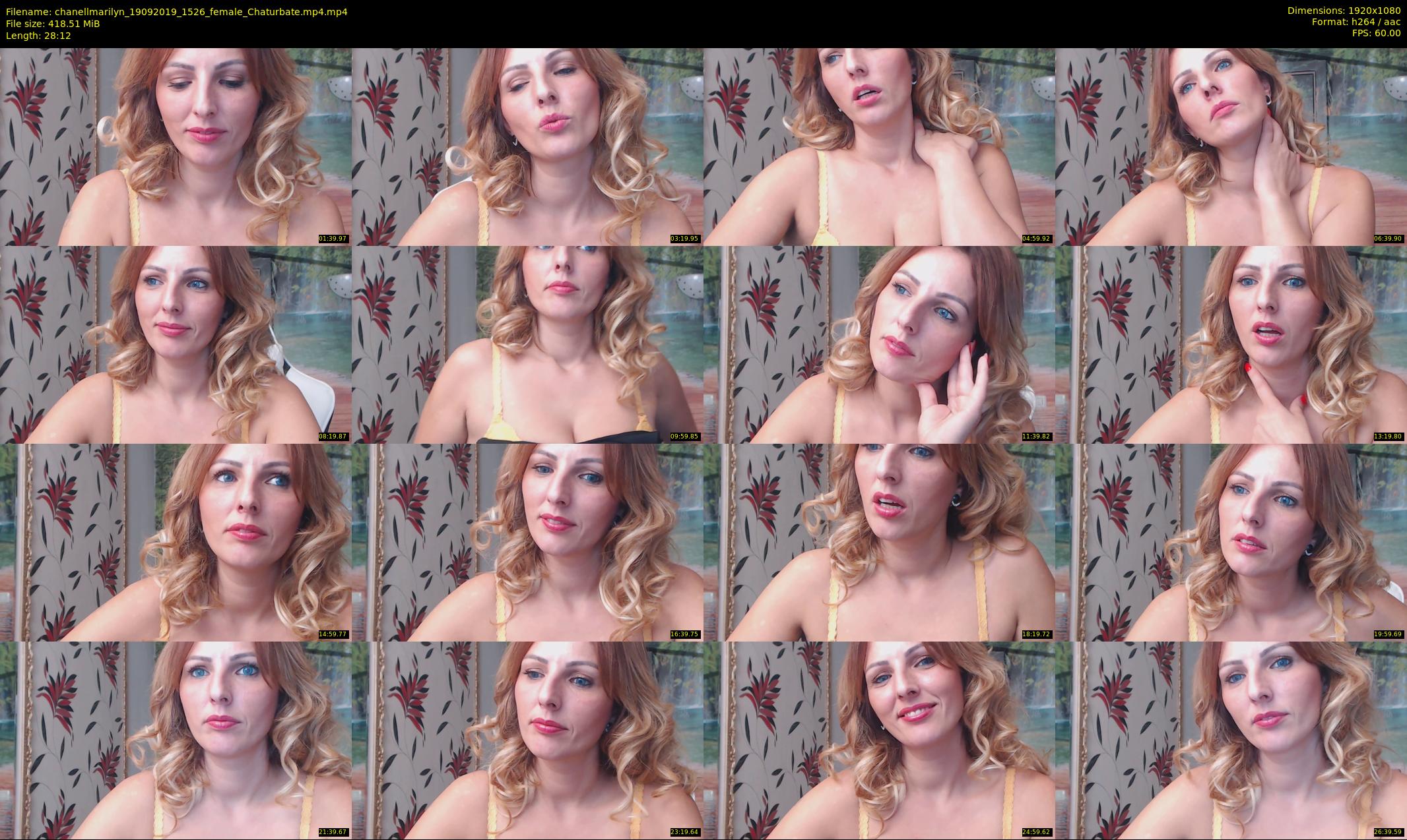 chanellmarilyn — 29 minute Chaturbate female cam show recording, 1080p, Sep 19, 2019