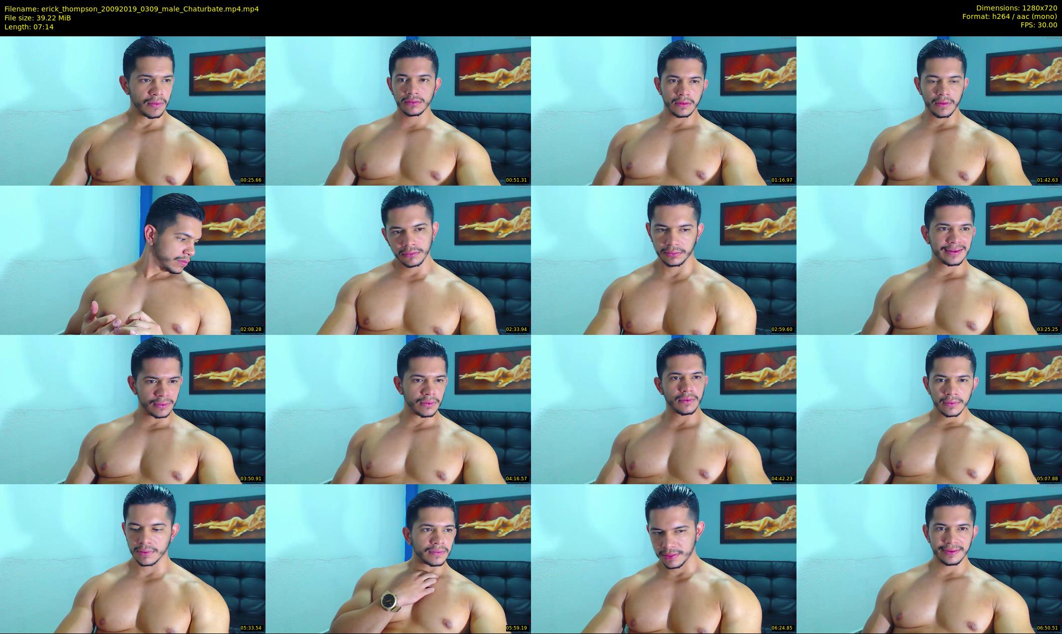 erick_thompson — 8 minute Chaturbate male cam show recording, 720p, Sep 20, 2019