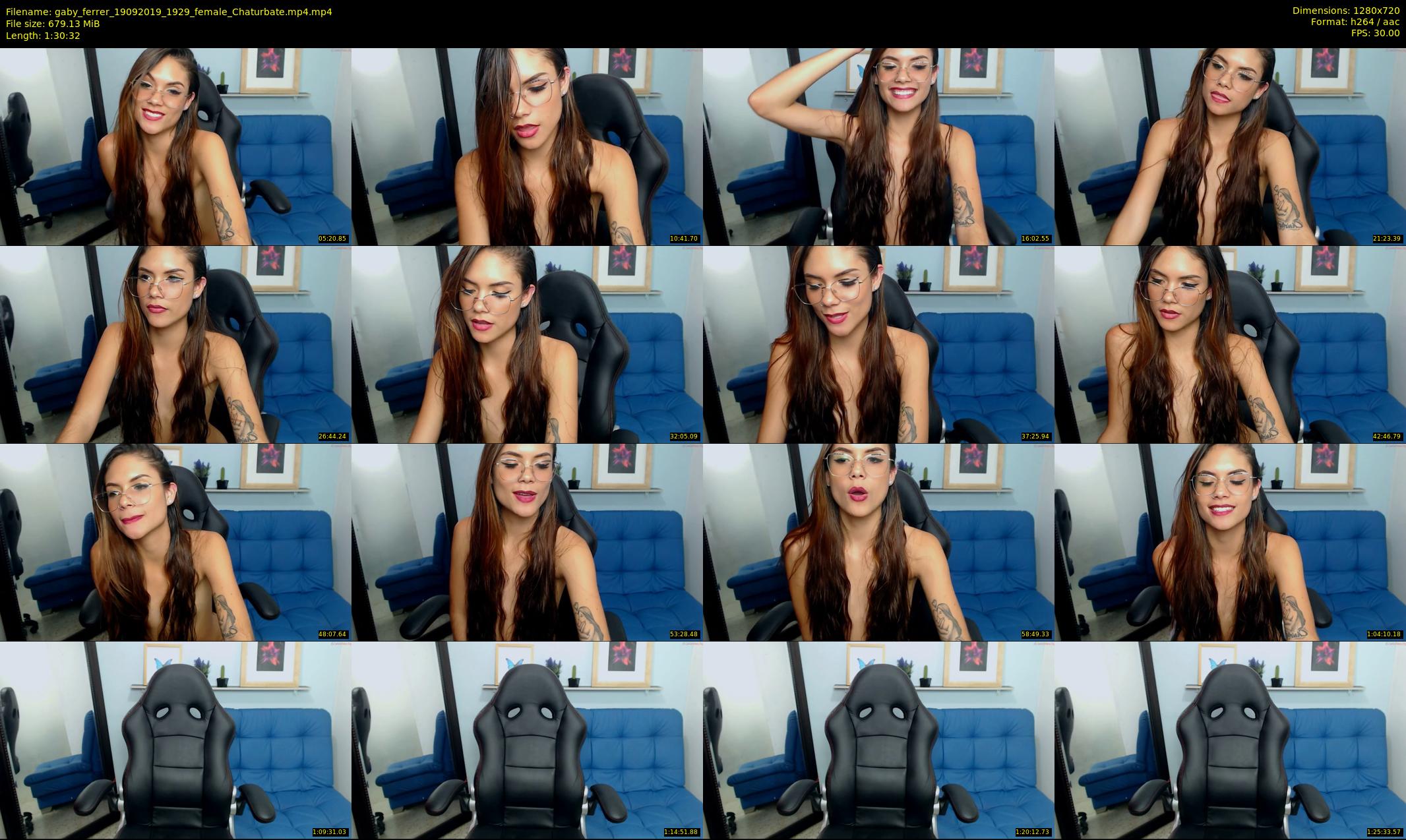 gaby_ferrer — 91 minute Chaturbate female cam show recording, 720p, Sep 19, 2019