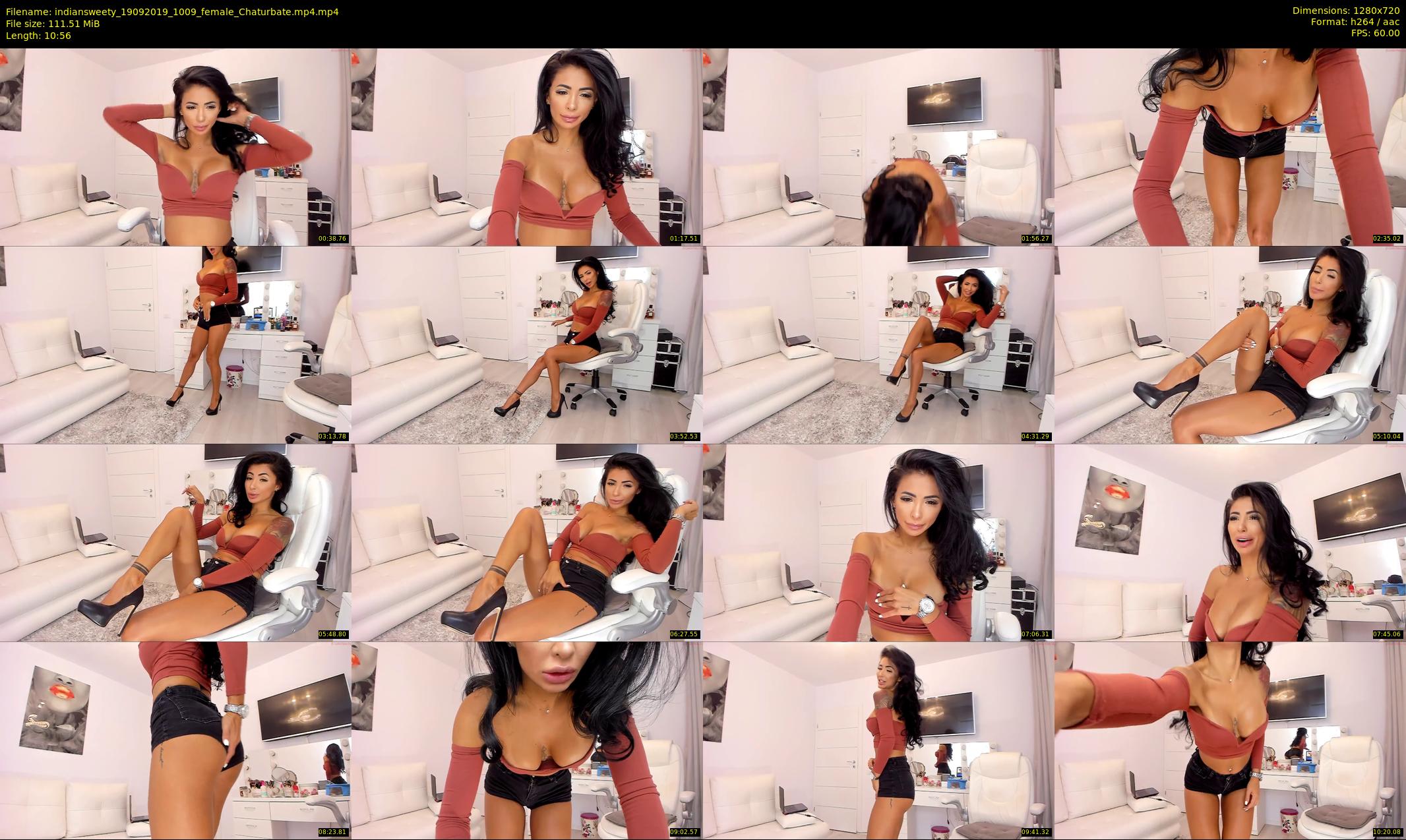indiansweety — 11 minute Chaturbate female cam show recording, 720p, Sep 19, 2019