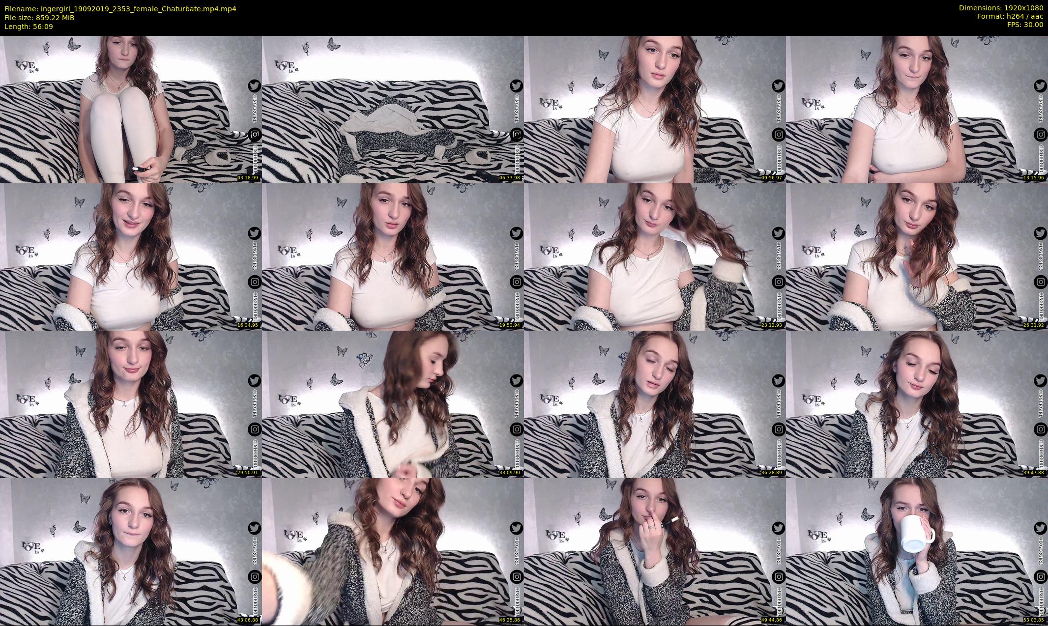 ingergirl — 57 minute Chaturbate female cam show recording, 1080p, Sep 19, 2019