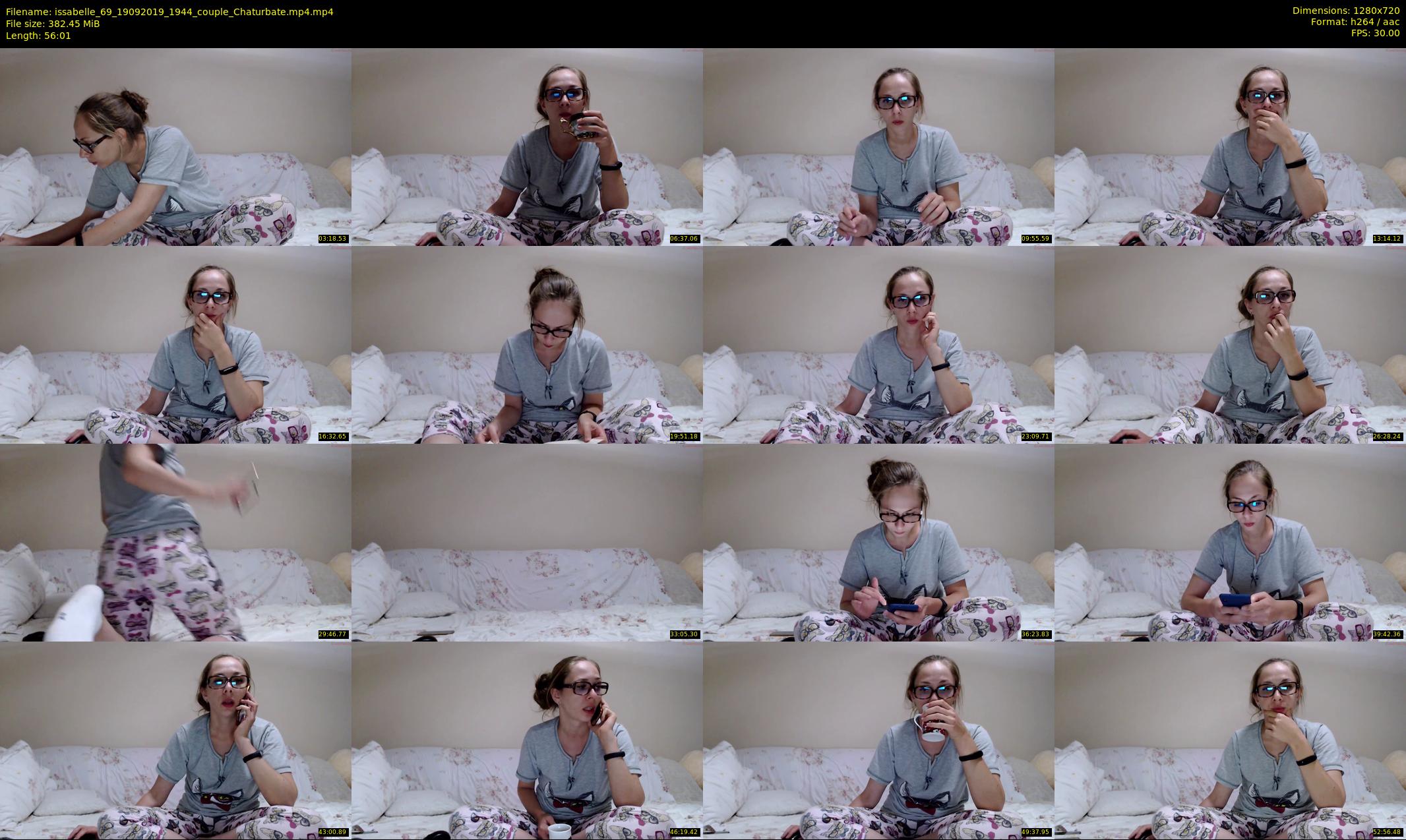 issabelle_69 — 57 minute Chaturbate couple cam show recording, 720p, Sep 19, 2019