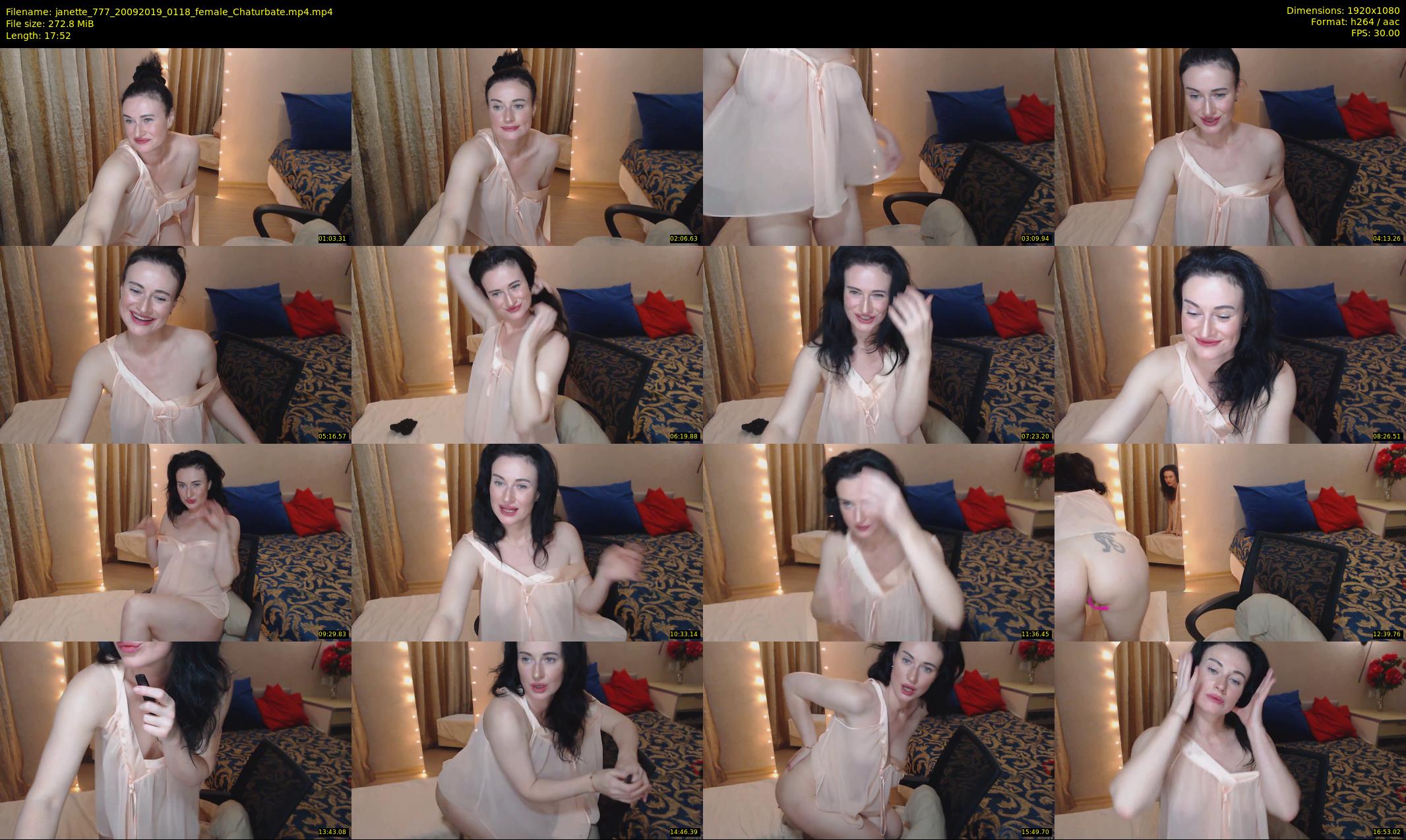janette_777 — 18 minute Chaturbate female cam show recording, 1080p, Sep 20, 2019