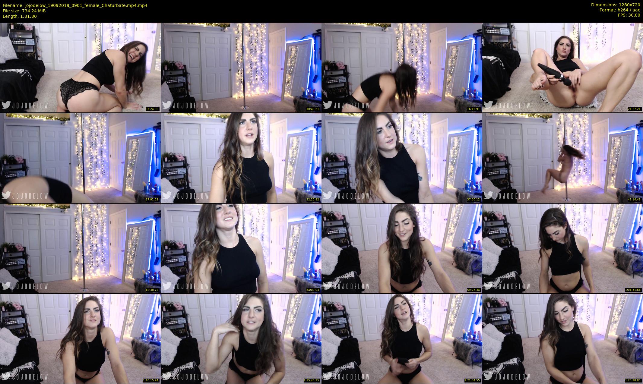 jojodelow — 92 minute Chaturbate female cam show recording, 720p, Sep 19, 2019