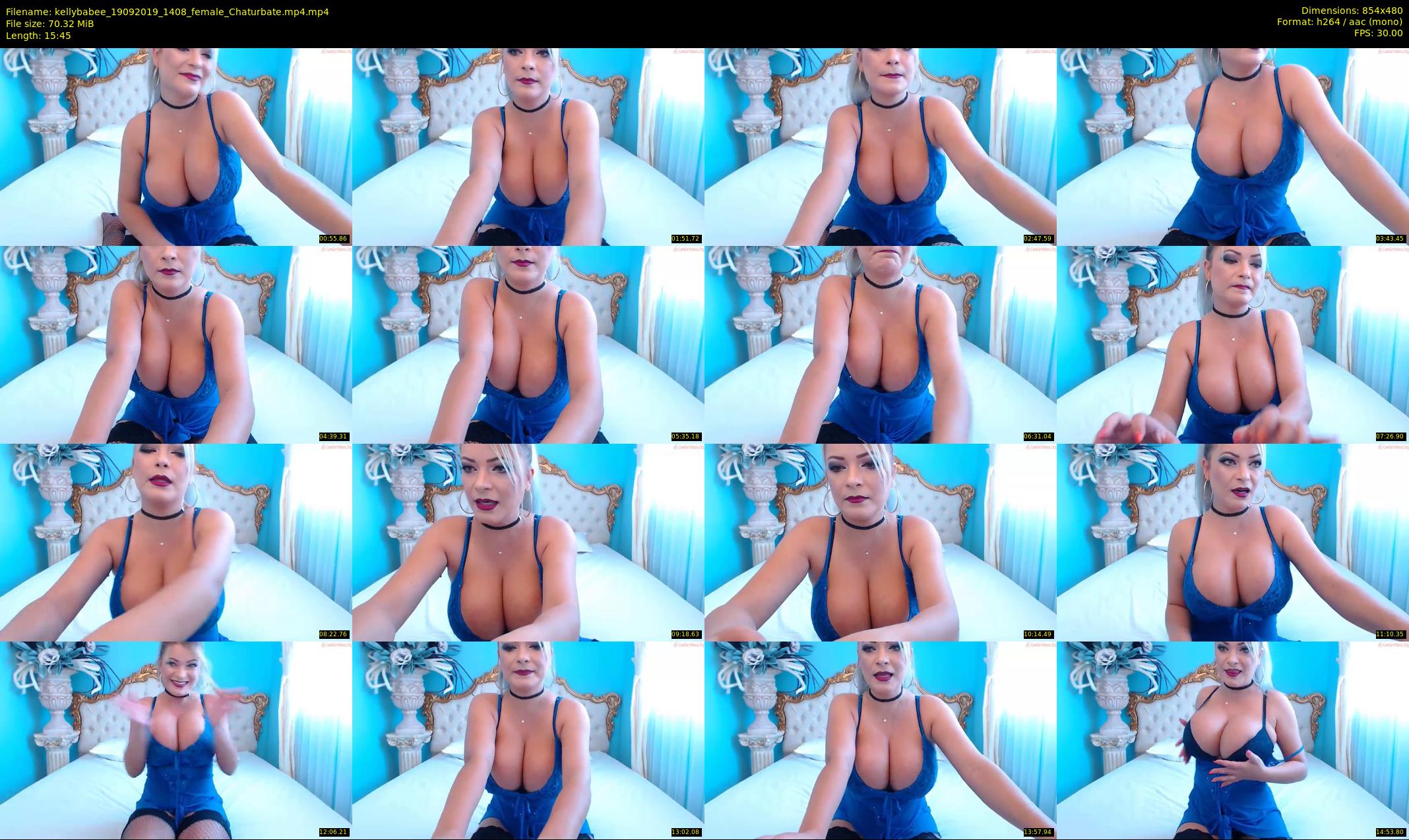 kellybabee — 16 minute Chaturbate female cam show recording, 480p, Sep 19, 2019
