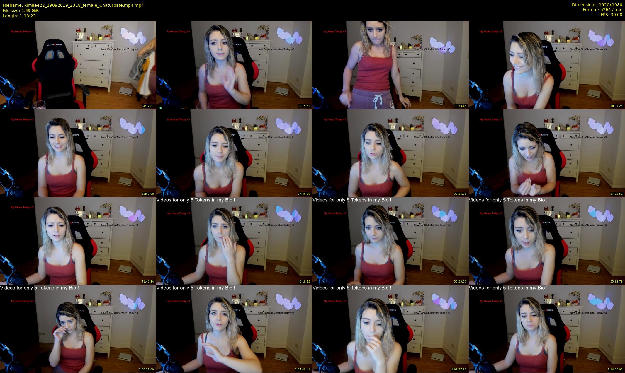kimilee22 — 79 minute Chaturbate female cam show recording, 1080p, Sep 19, 2019