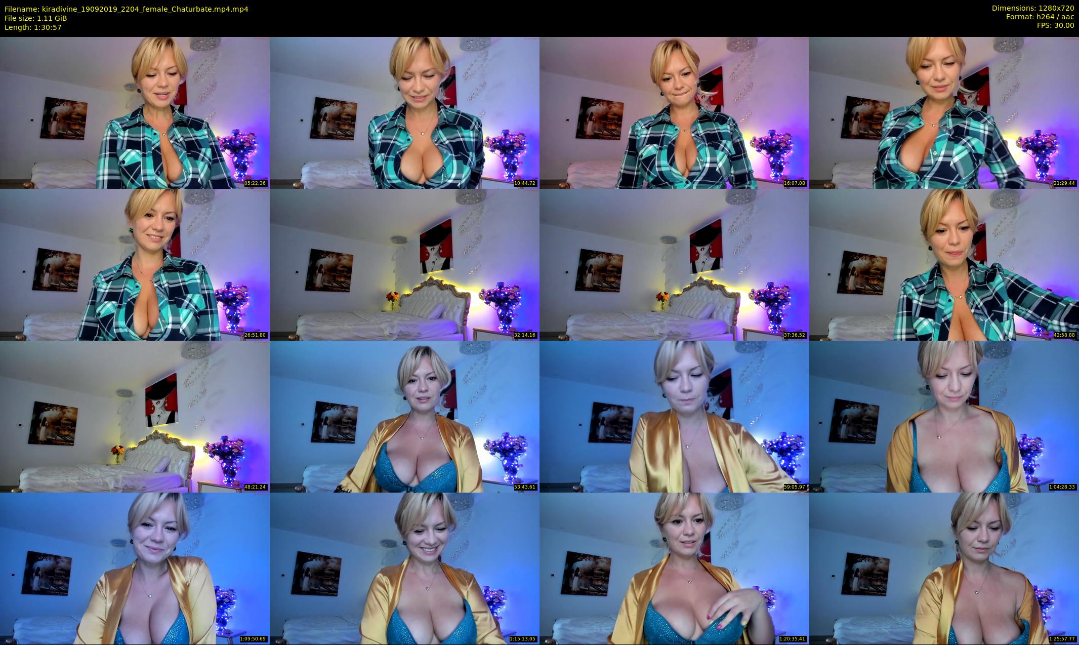 kiradivine — 91 minute Chaturbate female cam show recording, 720p, Sep 19, 2019