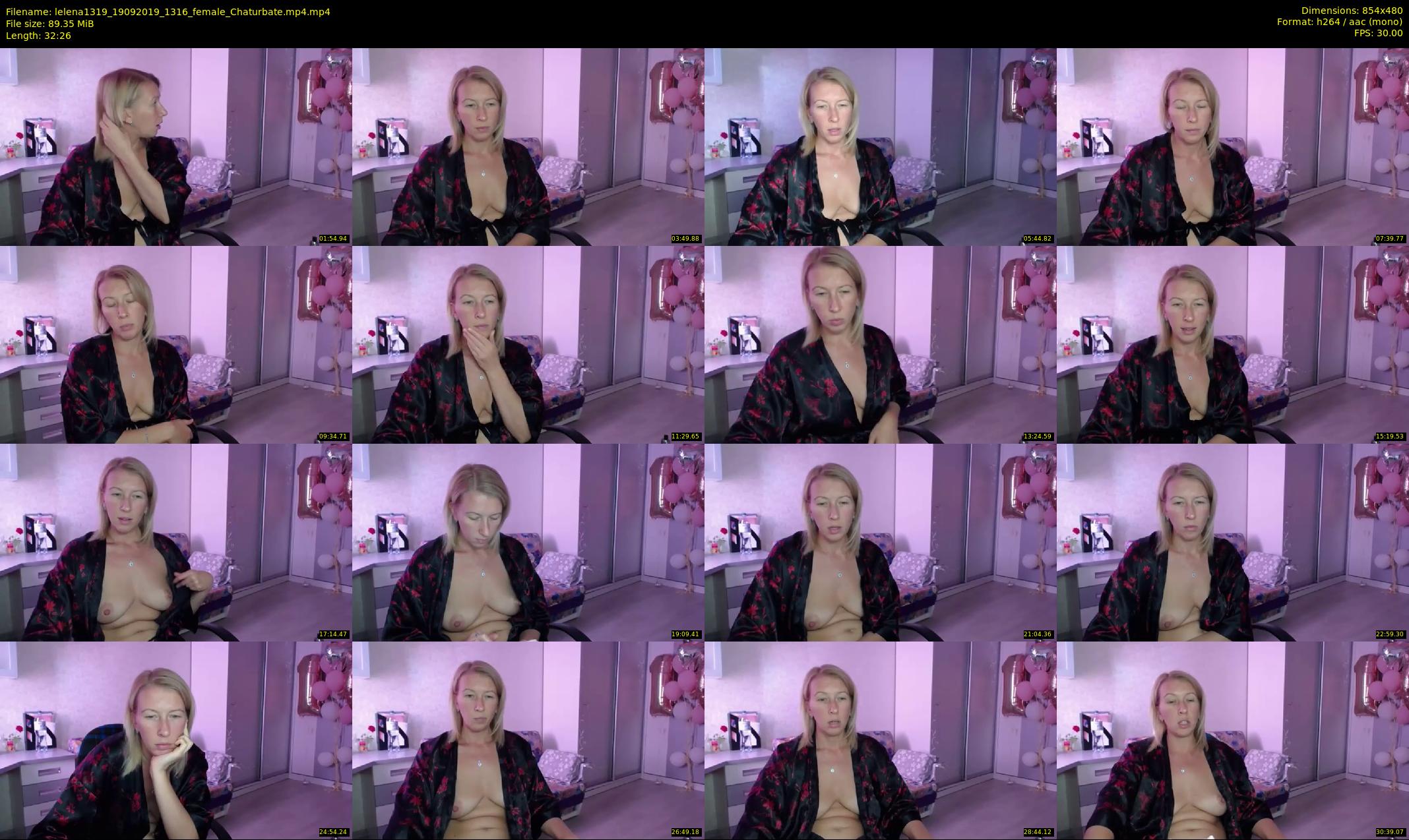 lelena1319 — 33 minute Chaturbate female cam show recording, 480p, Sep 19, 2019