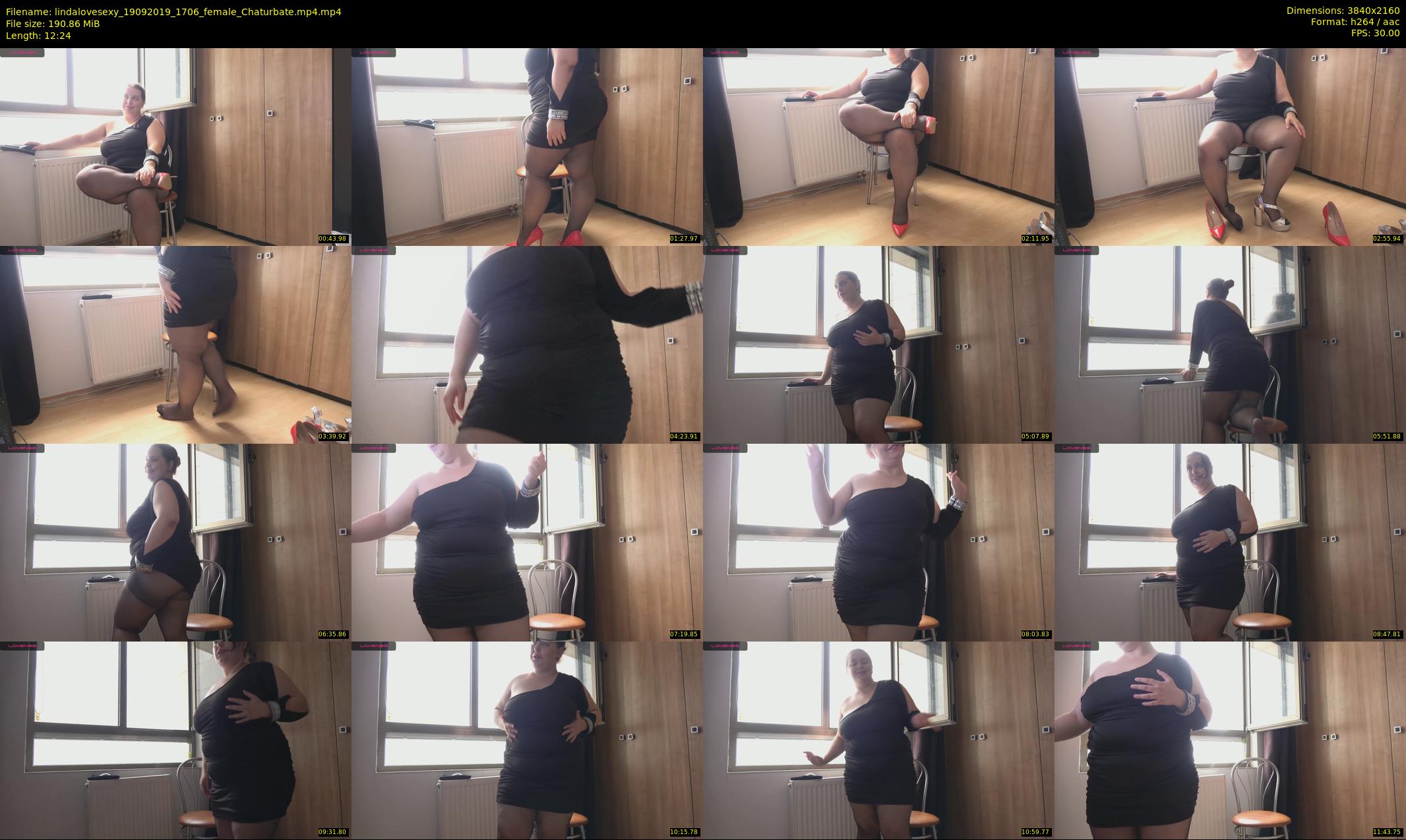 lindalovesexy — 13 minute Chaturbate female cam show recording, 4K, Sep 19, 2019