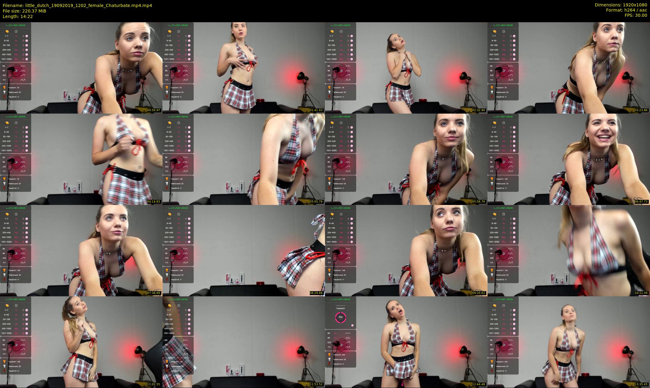 little_dutch — 15 minute Chaturbate female cam show recording, 1080p, Sep 19, 2019