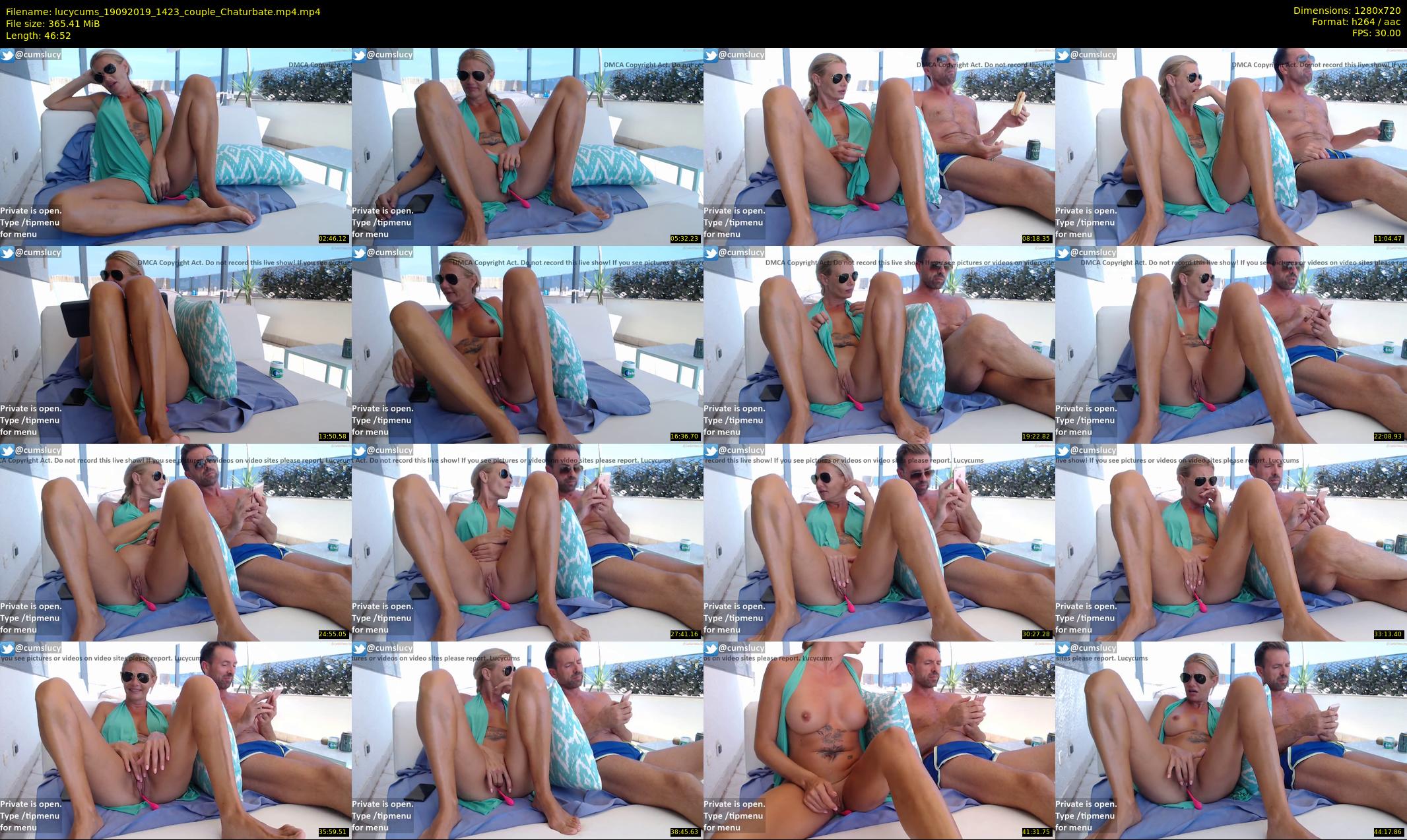 lucycums — 47 minute Chaturbate couple cam show recording, 720p, Sep 19, 2019