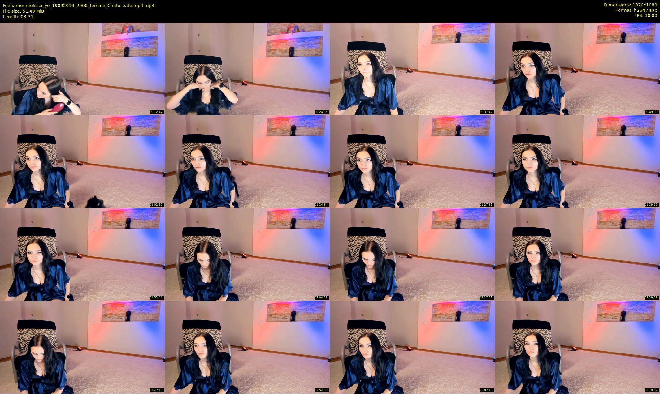 melissa_yo — 4 minute Chaturbate female cam show recording, 1080p, Sep 19, 2019