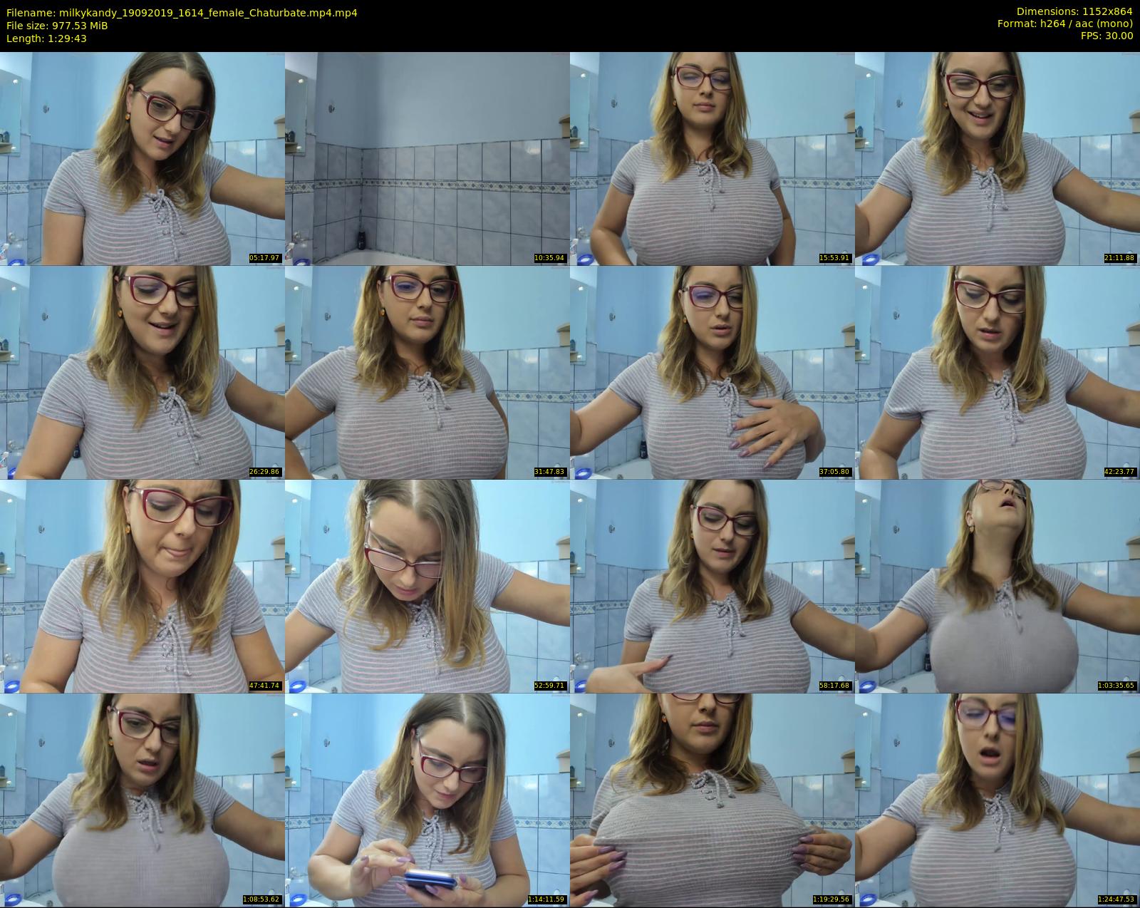 milkykandy — 90 minute Chaturbate female cam show recording, 720p, Sep 19, 2019