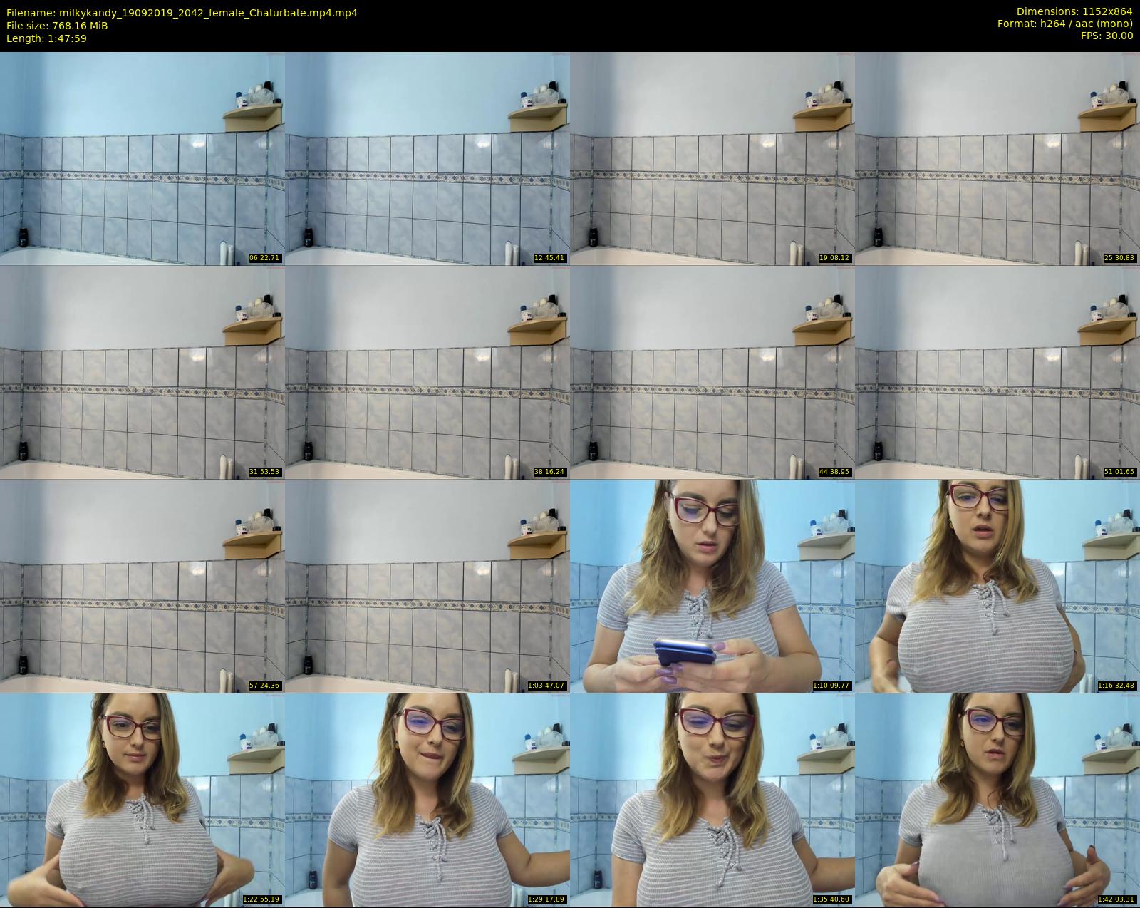 milkykandy — 108 minute Chaturbate female cam show recording, 720p, Sep 19, 2019