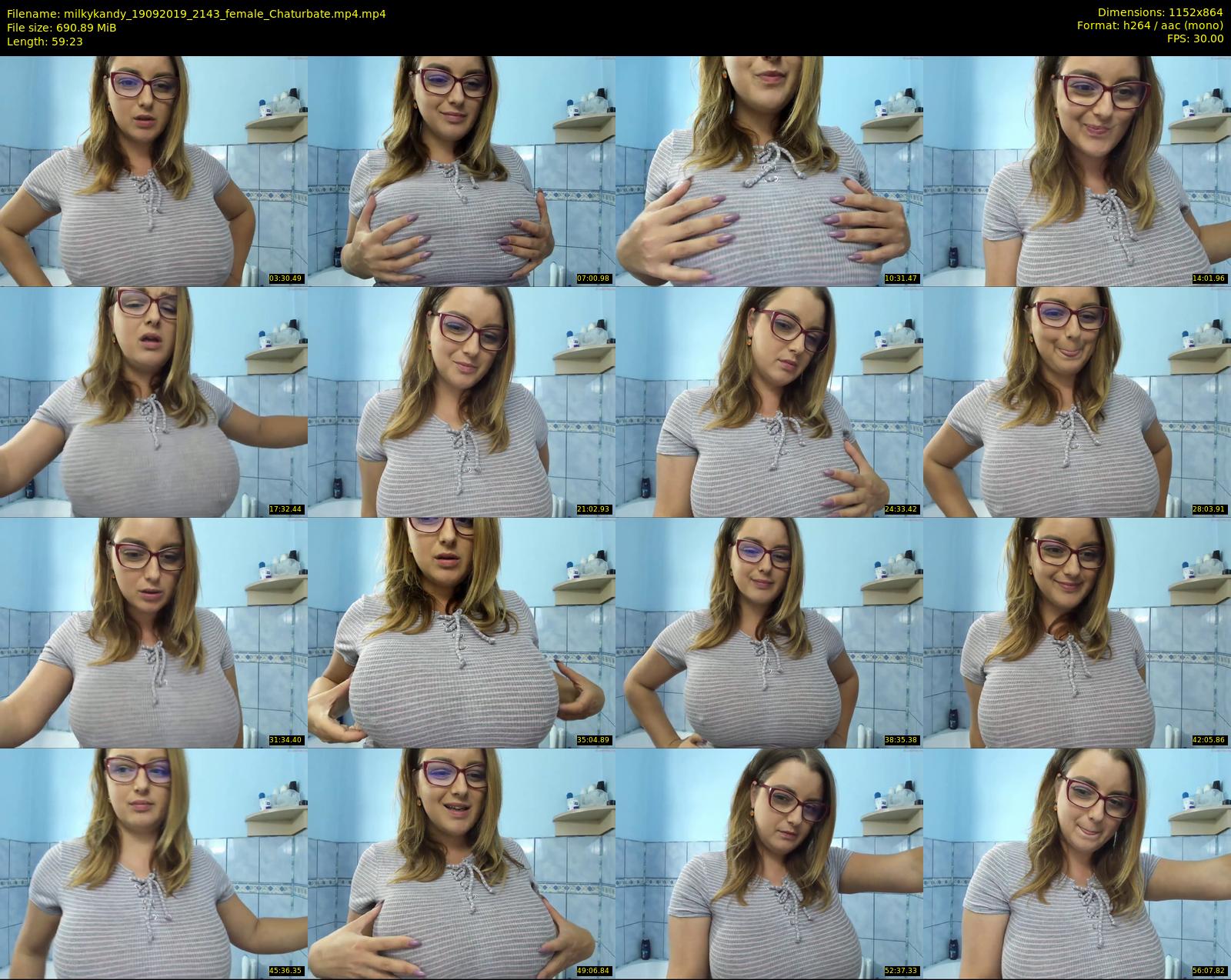 milkykandy — 60 minute Chaturbate female cam show recording, 720p, Sep 19, 2019