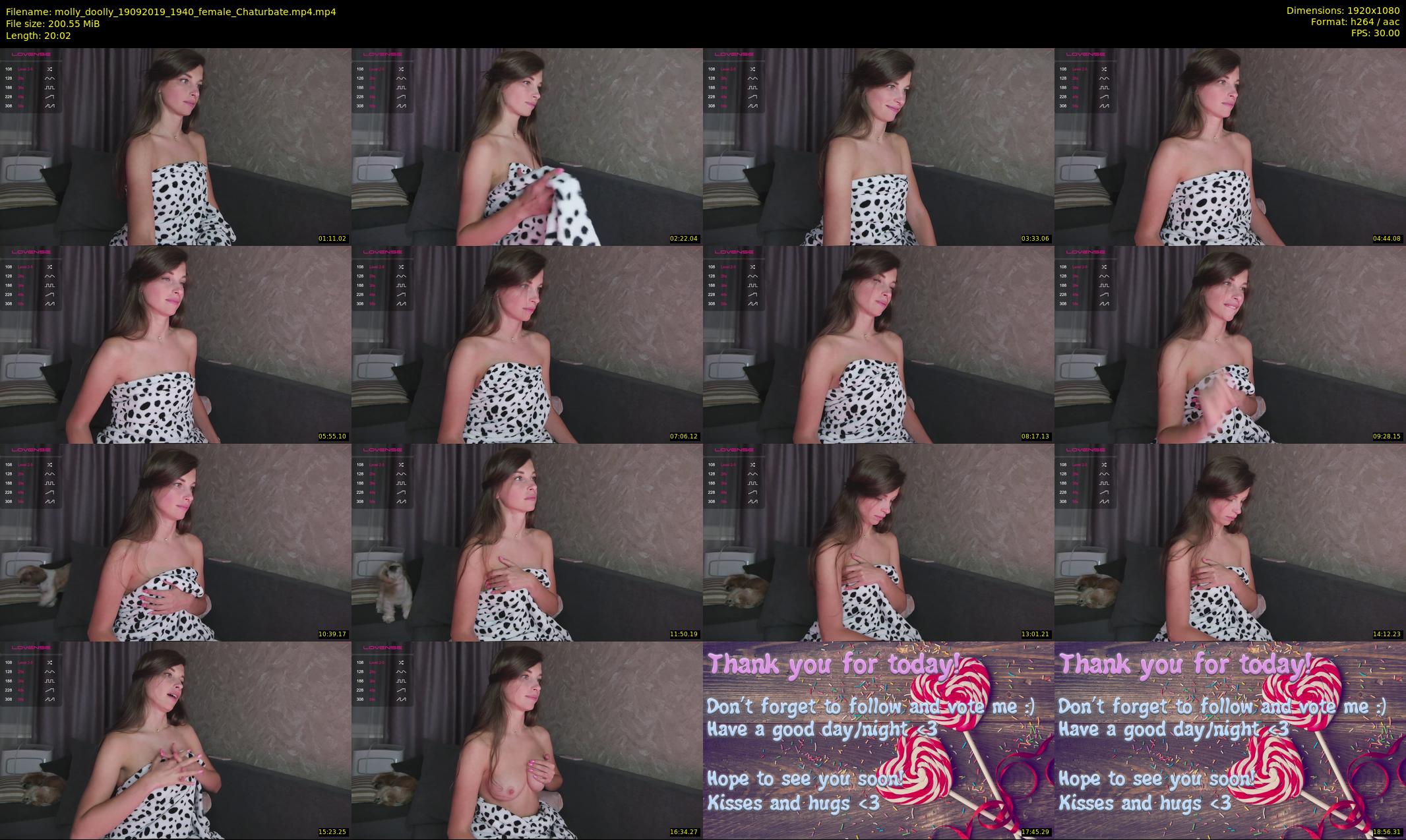 molly_doolly — 21 minute Chaturbate female cam show recording, 1080p, Sep 19, 2019