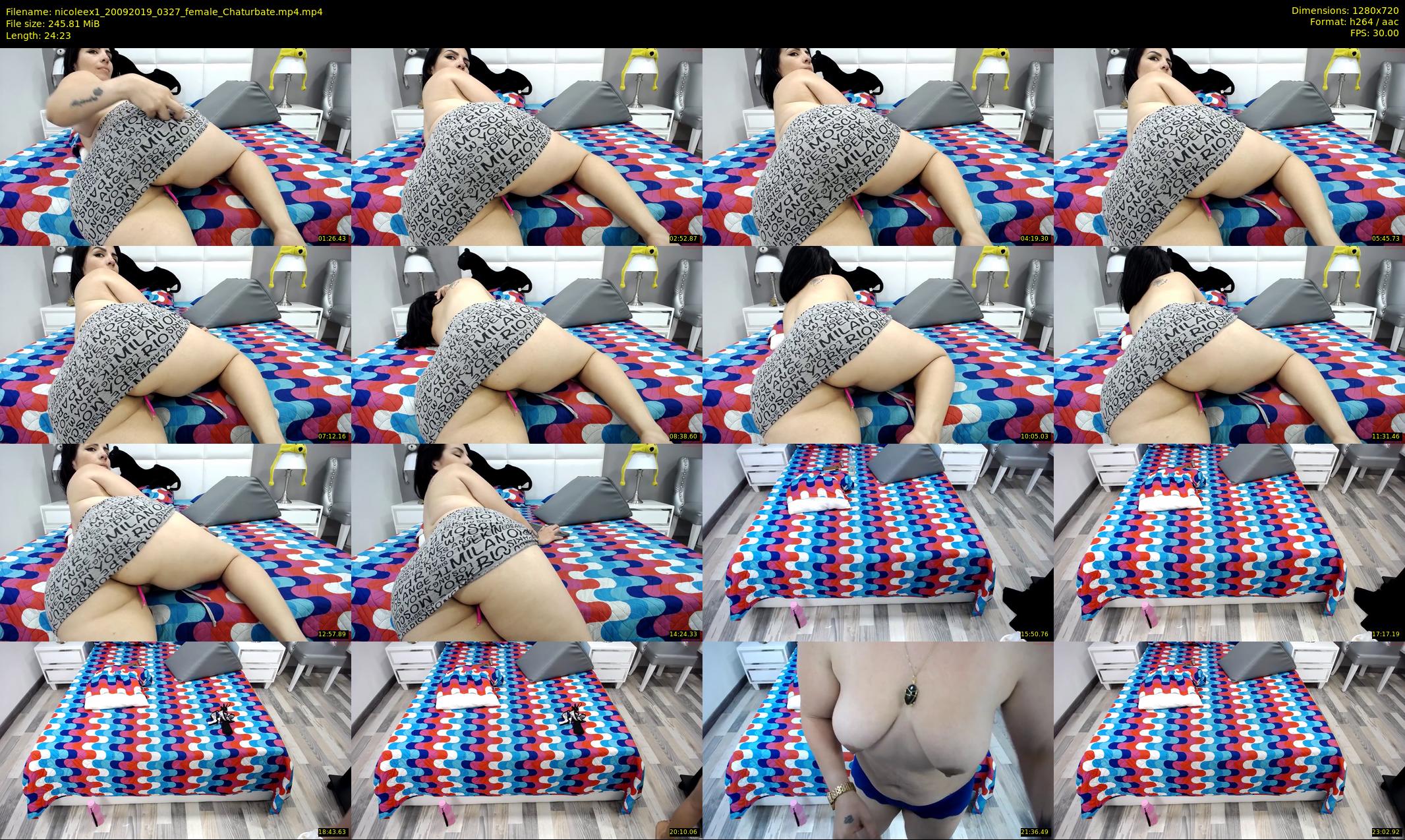 nicoleex1 — 25 minute Chaturbate female cam show recording, 720p, Sep 20, 2019