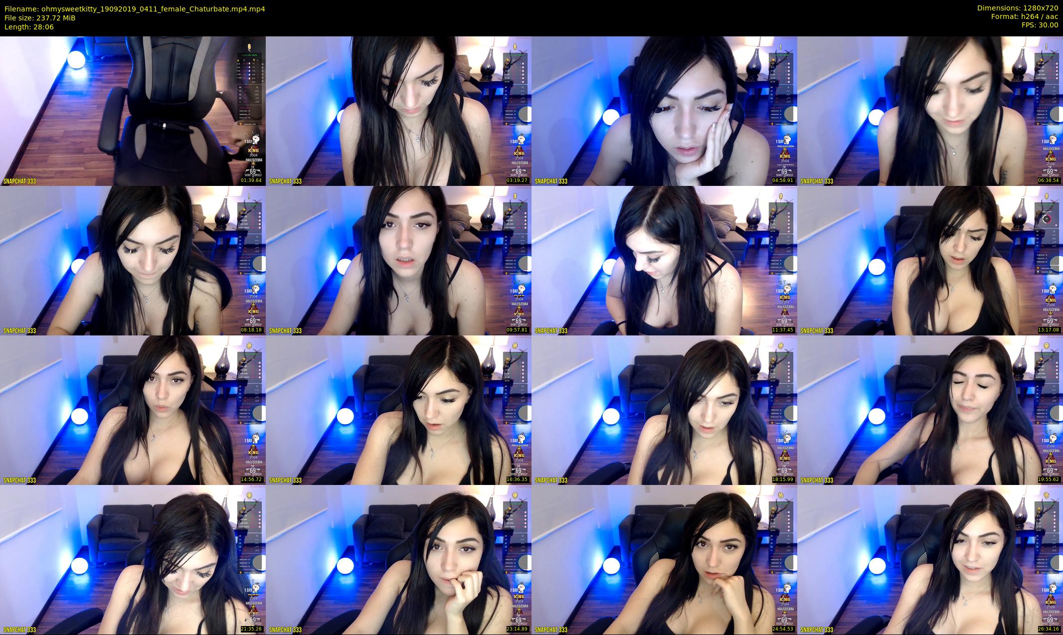 ohmysweetkitty — 29 minute Chaturbate female cam show recording, 720p, Sep 19, 2019