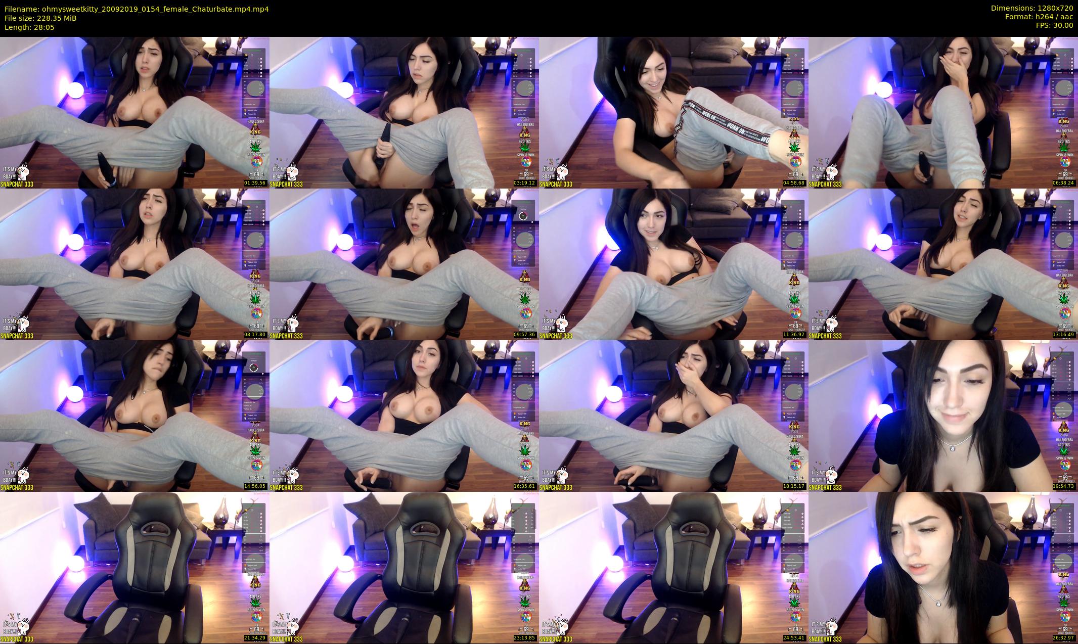 ohmysweetkitty — 29 minute Chaturbate female cam show recording, 720p, Sep 20, 2019