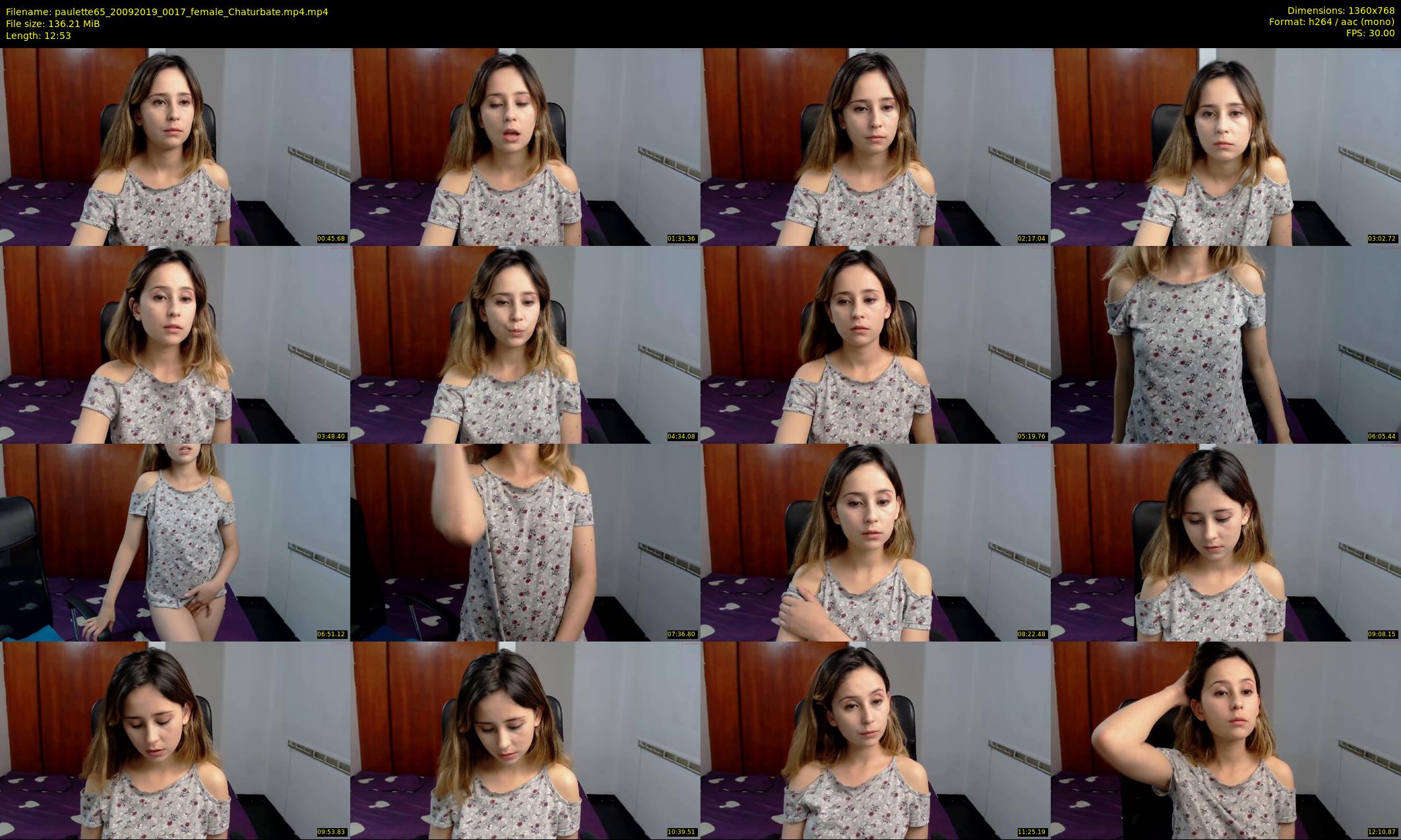 paulette65 — 13 minute Chaturbate female cam show recording, 720p, Sep 20, 2019