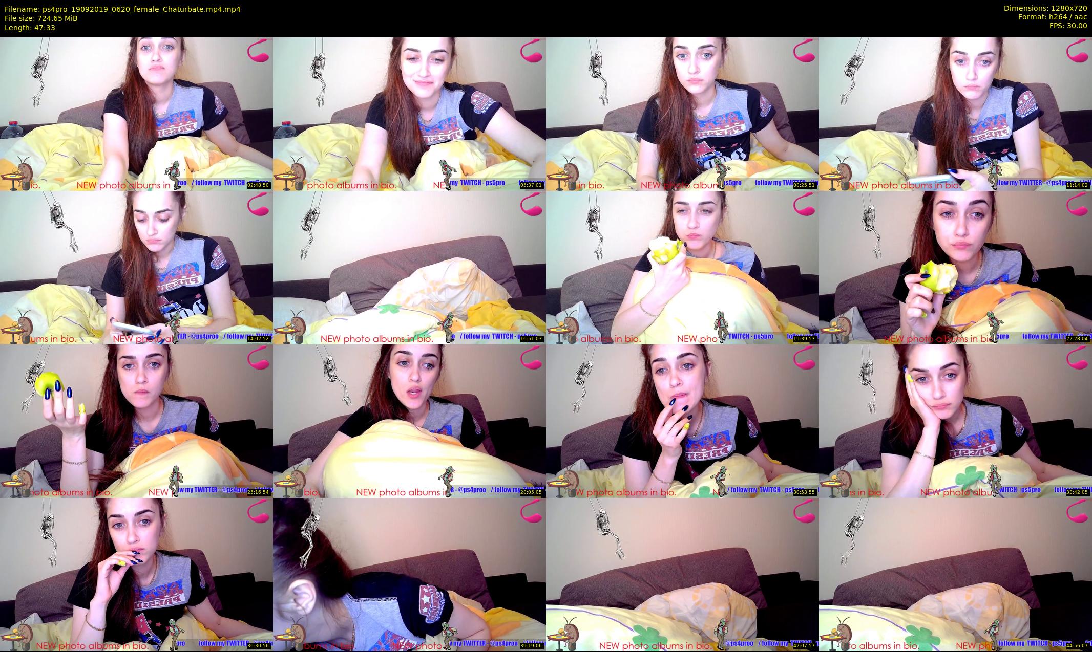 ps4pro — 48 minute Chaturbate female cam show recording, 720p, Sep 19, 2019
