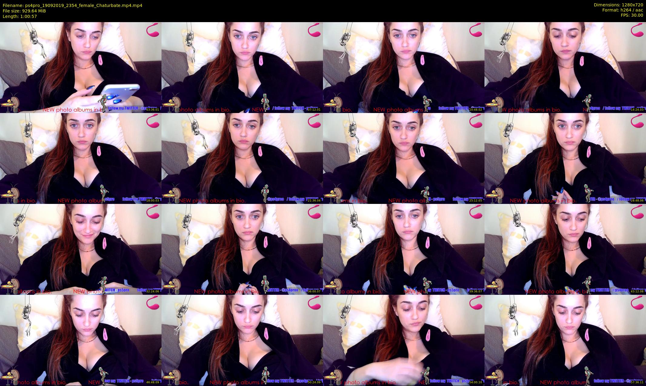 ps4pro — 61 minute Chaturbate female cam show recording, 720p, Sep 19, 2019