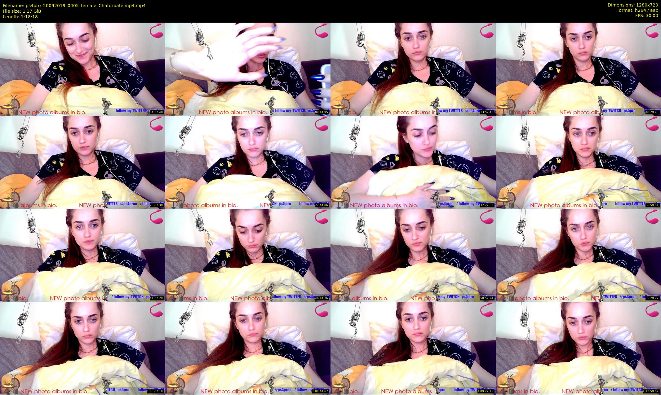 ps4pro — 79 minute Chaturbate female cam show recording, 720p, Sep 20, 2019