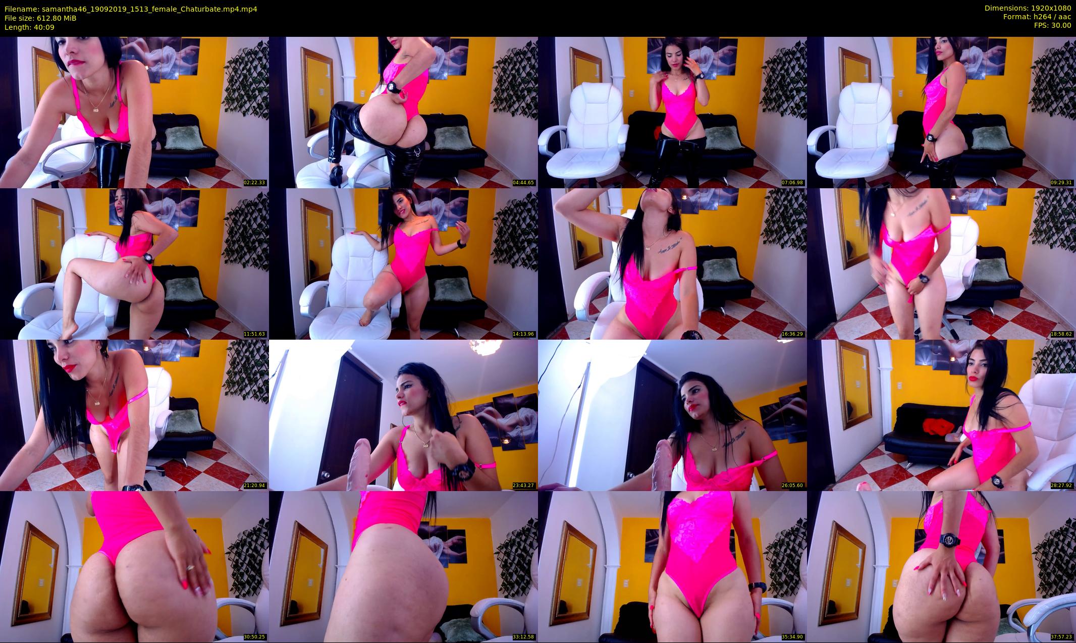 samantha46 — 41 minute Chaturbate female cam show recording, 1080p, Sep 19, 2019