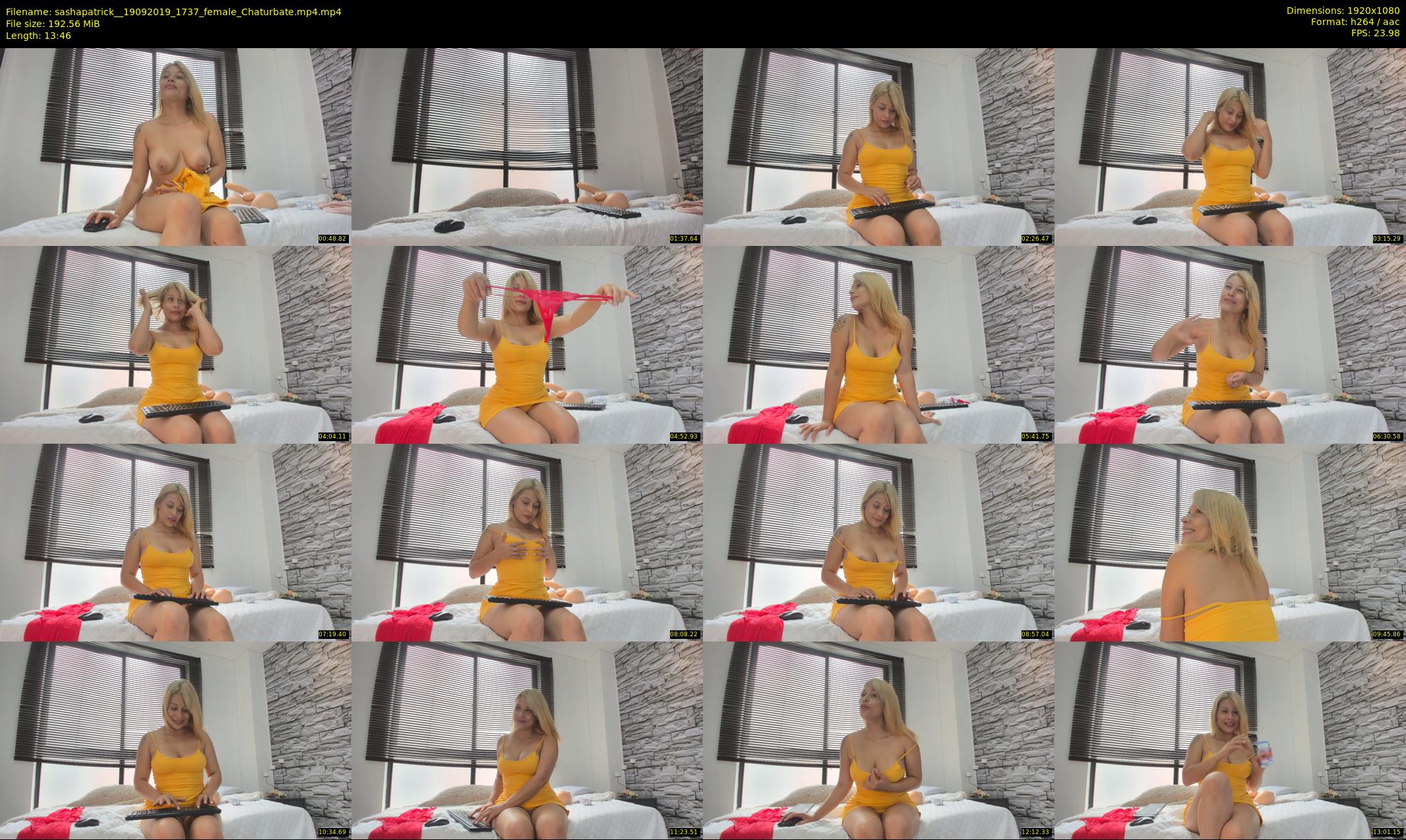 sashapatrick_ — 14 minute Chaturbate female cam show recording, 1080p, Sep 19, 2019