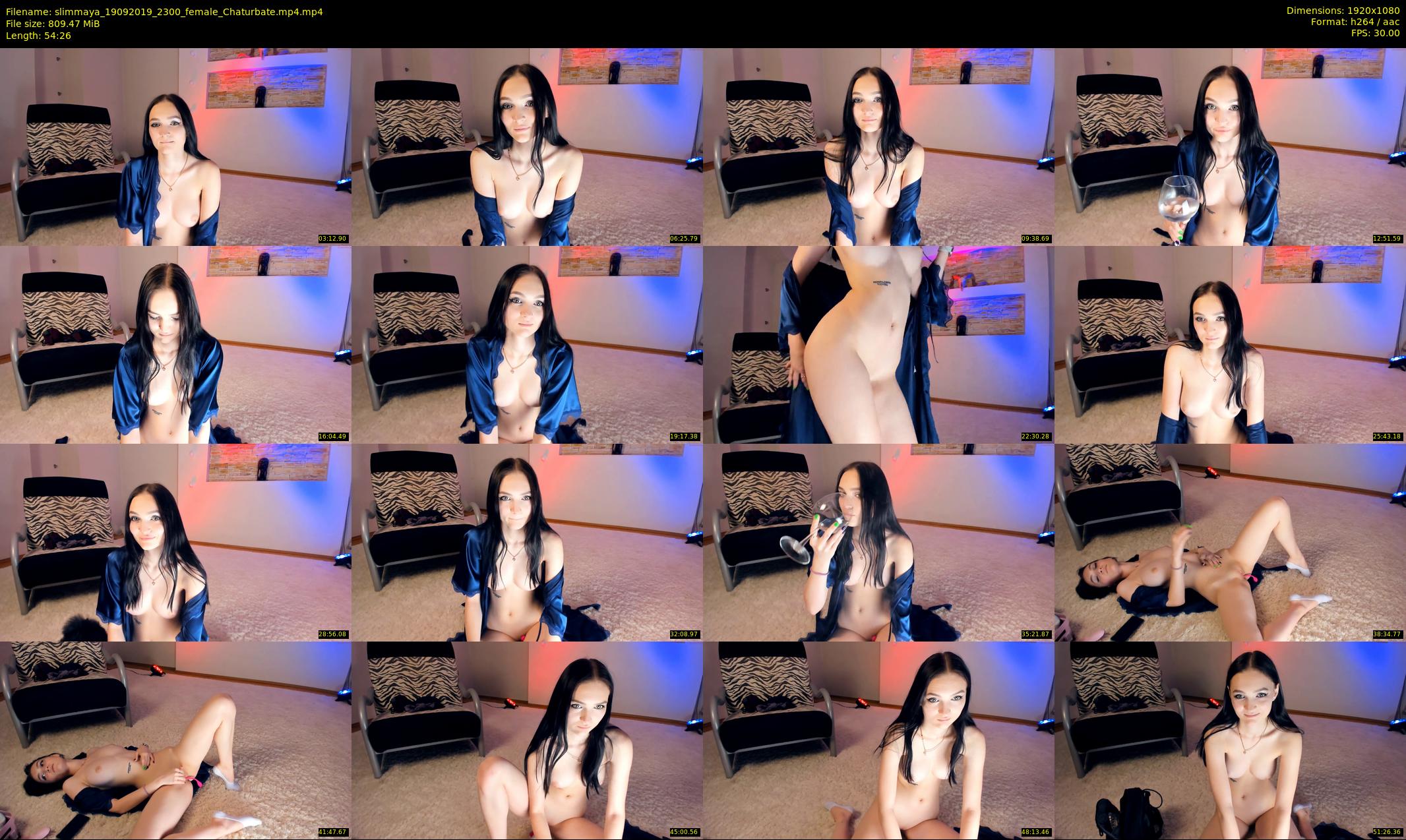 slimmaya — 55 minute Chaturbate female cam show recording, 1080p, Sep 19, 2019